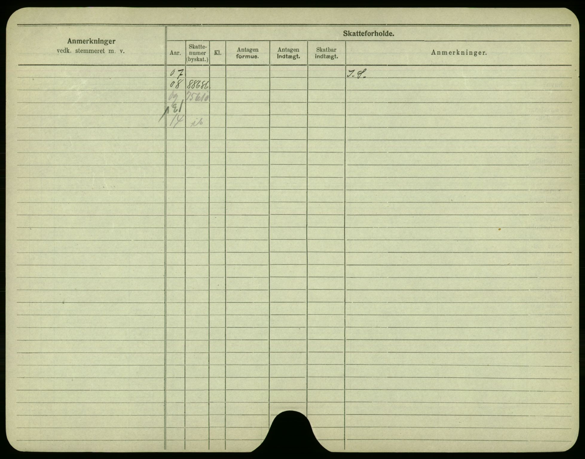 Oslo folkeregister, Registerkort, SAO/A-11715/F/Fa/Fac/L0002: Menn, 1906-1914, s. 300b