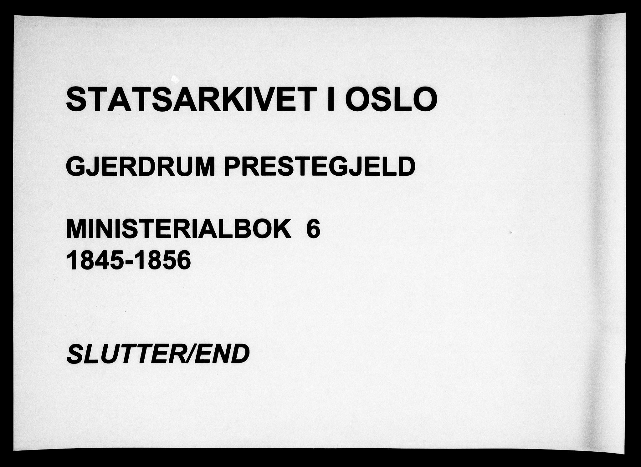 Gjerdrum prestekontor Kirkebøker, SAO/A-10412b/F/Fa/L0006: Ministerialbok nr. I 6, 1845-1856