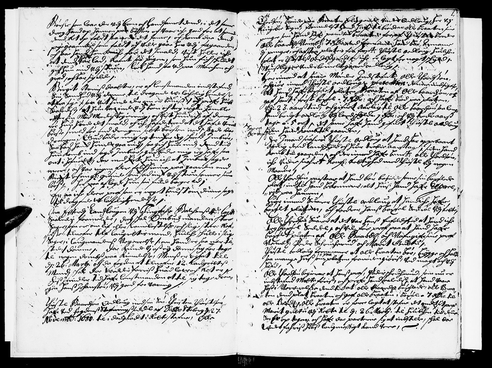 Sorenskriverier i Gudbrandsdalen, SAH/TING-036/G/Gb/Gbb/L0011: Tingbok - Sør-Gudbrandsdal, 1681, s. 1b-2a