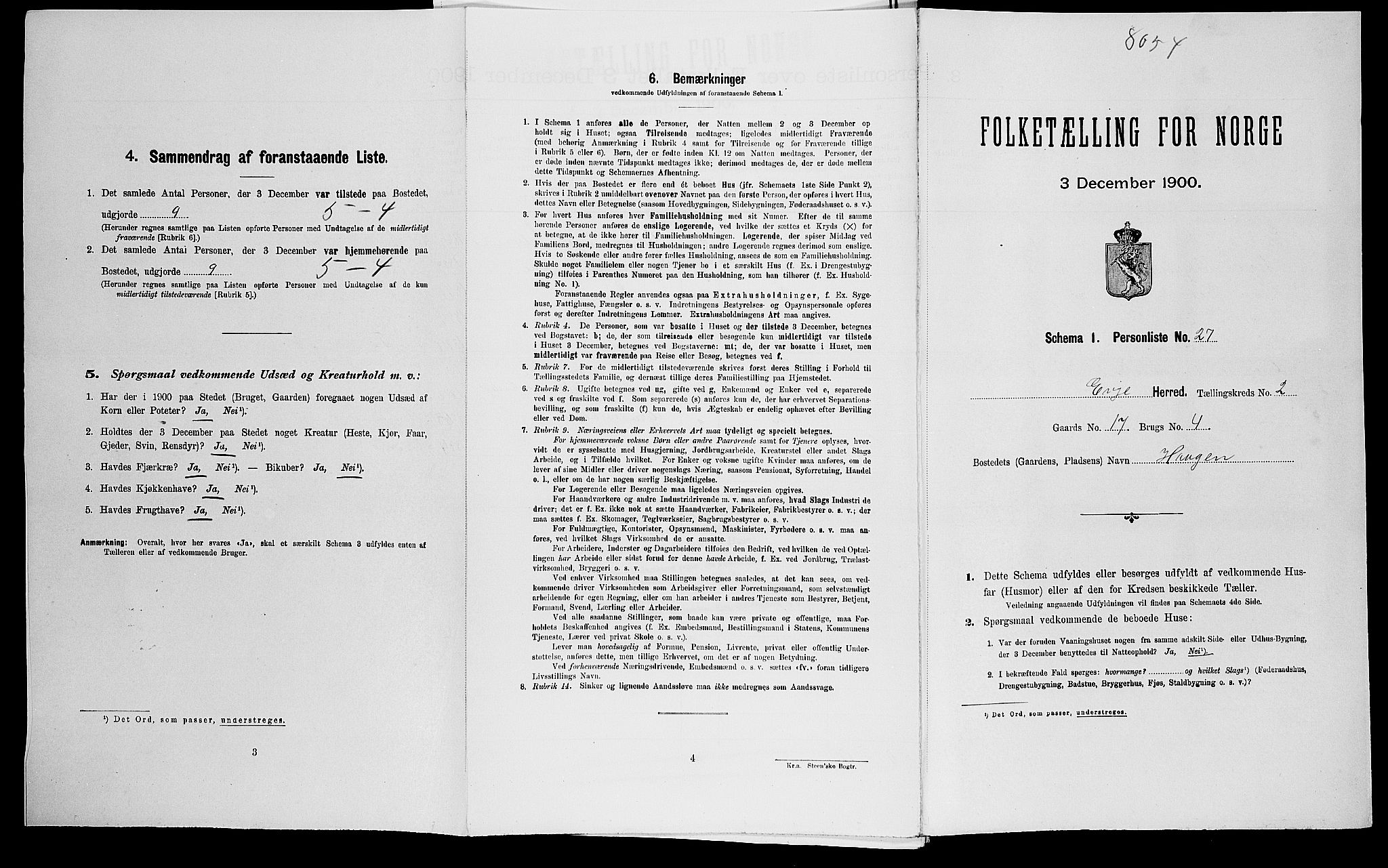 SAK, Folketelling 1900 for 0937 Evje herred, 1900, s. 145