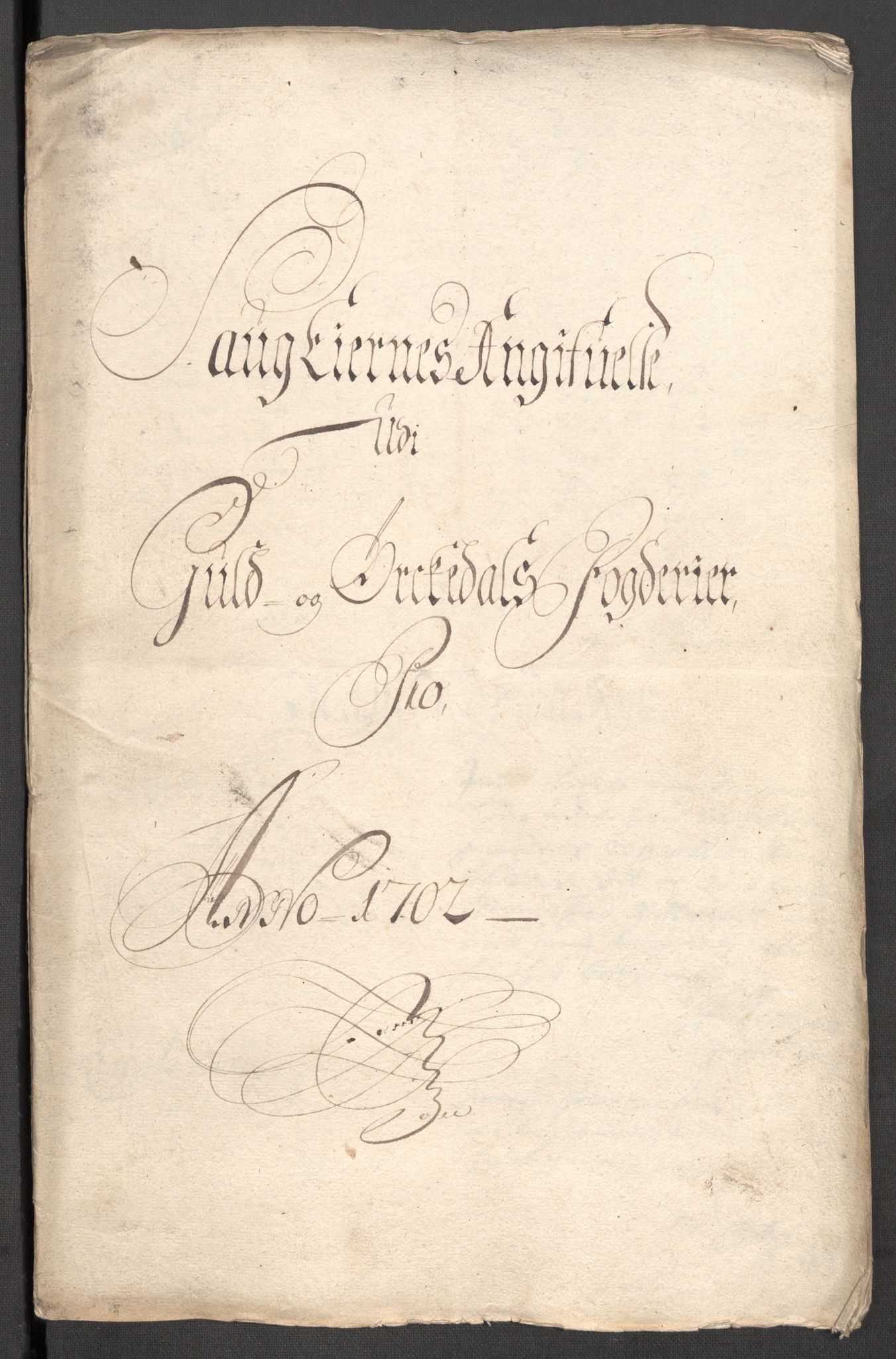 Rentekammeret inntil 1814, Reviderte regnskaper, Fogderegnskap, RA/EA-4092/R60/L3952: Fogderegnskap Orkdal og Gauldal, 1702, s. 269