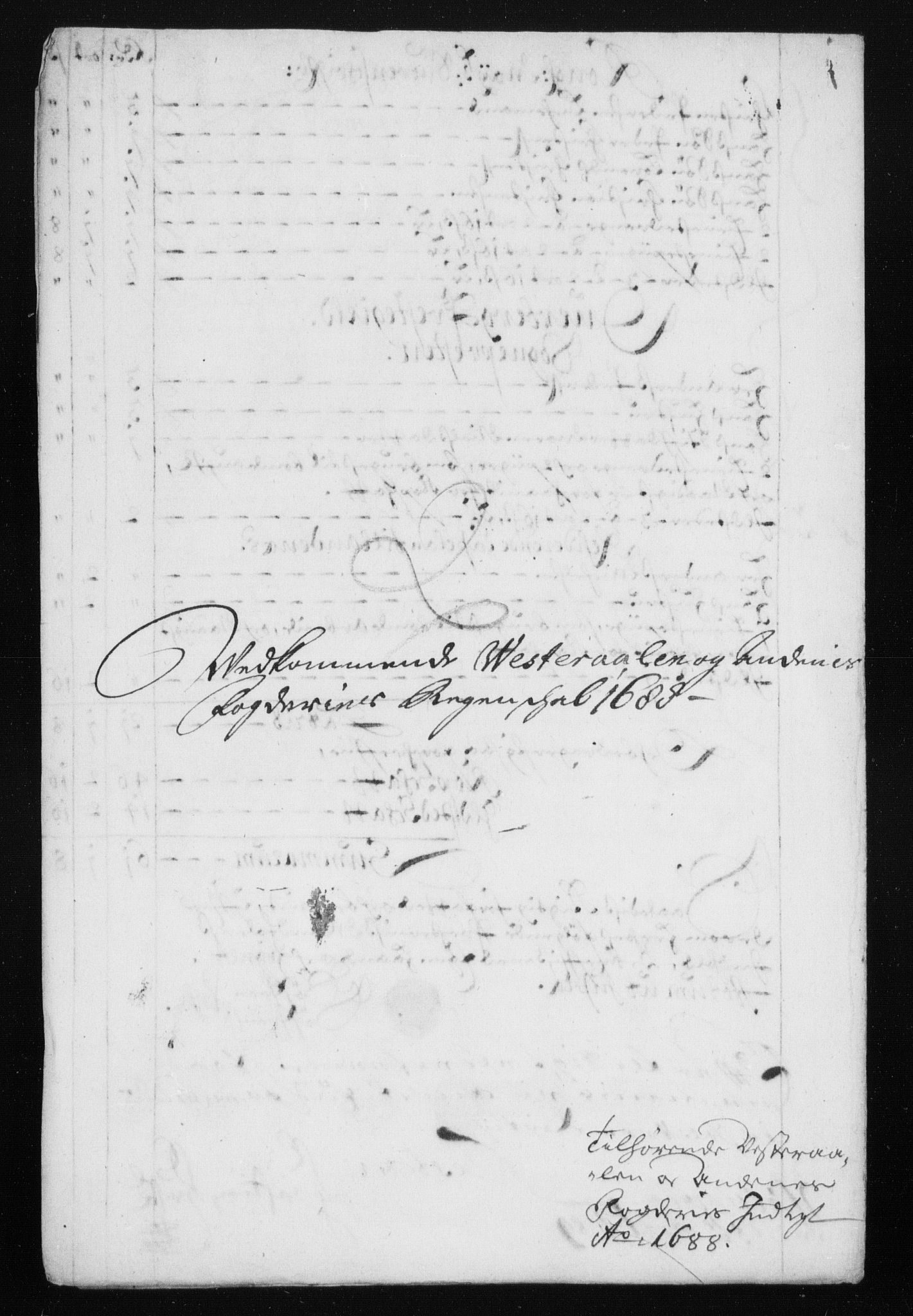 Rentekammeret inntil 1814, Reviderte regnskaper, Stiftamtstueregnskaper, Trondheim stiftamt og Nordland amt, AV/RA-EA-6044/R/Rh/L0012: Nordland amt, 1688