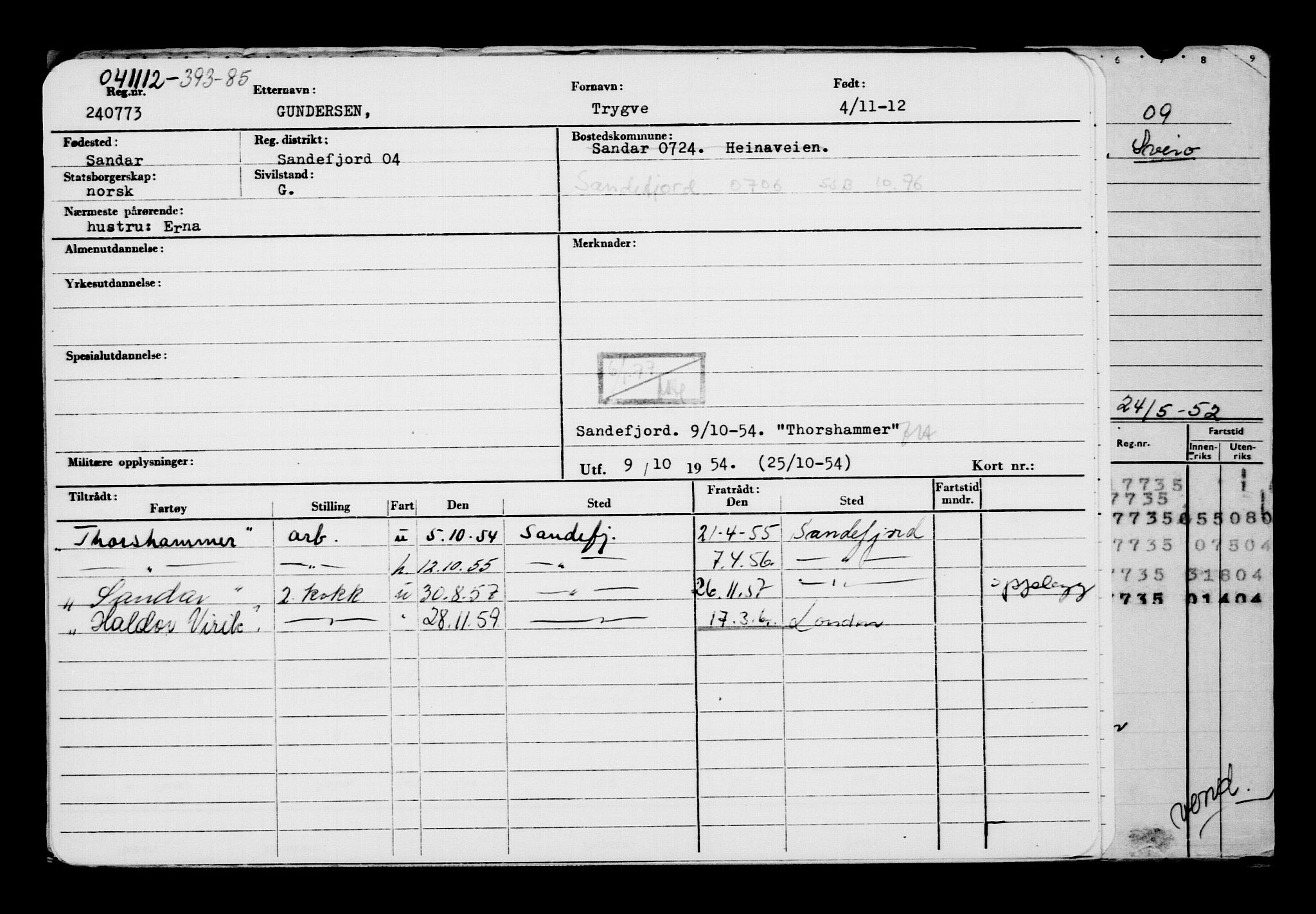 Direktoratet for sjømenn, AV/RA-S-3545/G/Gb/L0108: Hovedkort, 1912, s. 373