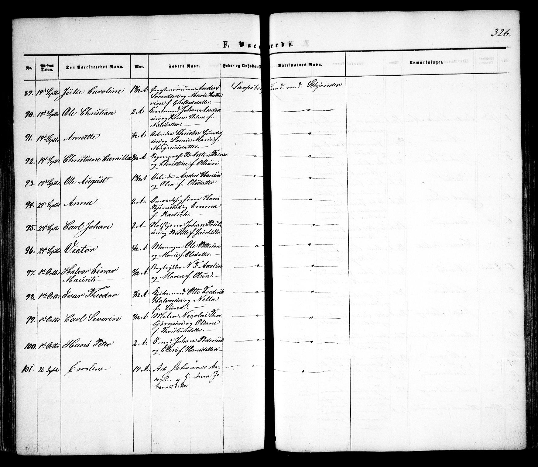 Sarpsborg prestekontor Kirkebøker, AV/SAO-A-2006/F/Fa/L0001: Ministerialbok nr. 1, 1859-1868, s. 326
