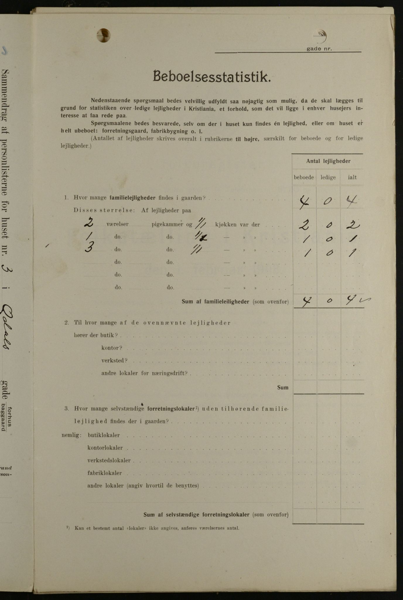 OBA, Kommunal folketelling 1.2.1908 for Kristiania kjøpstad, 1908, s. 66849