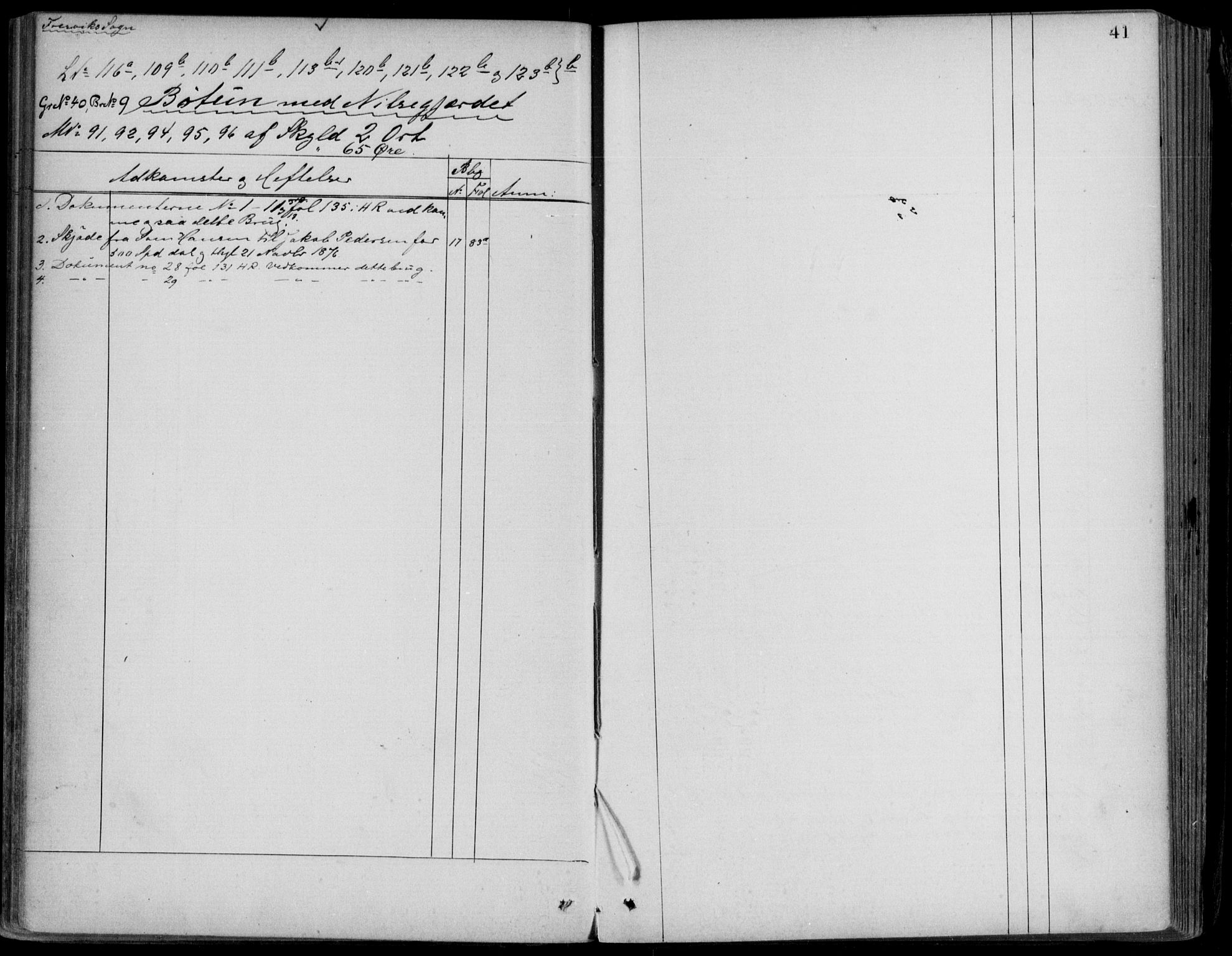 Ytre Sogn tingrett, AV/SAB-A-2601/1/G/Gaa/L0008: Panteregister nr. II.A.a.8, 1800-1900, s. 41