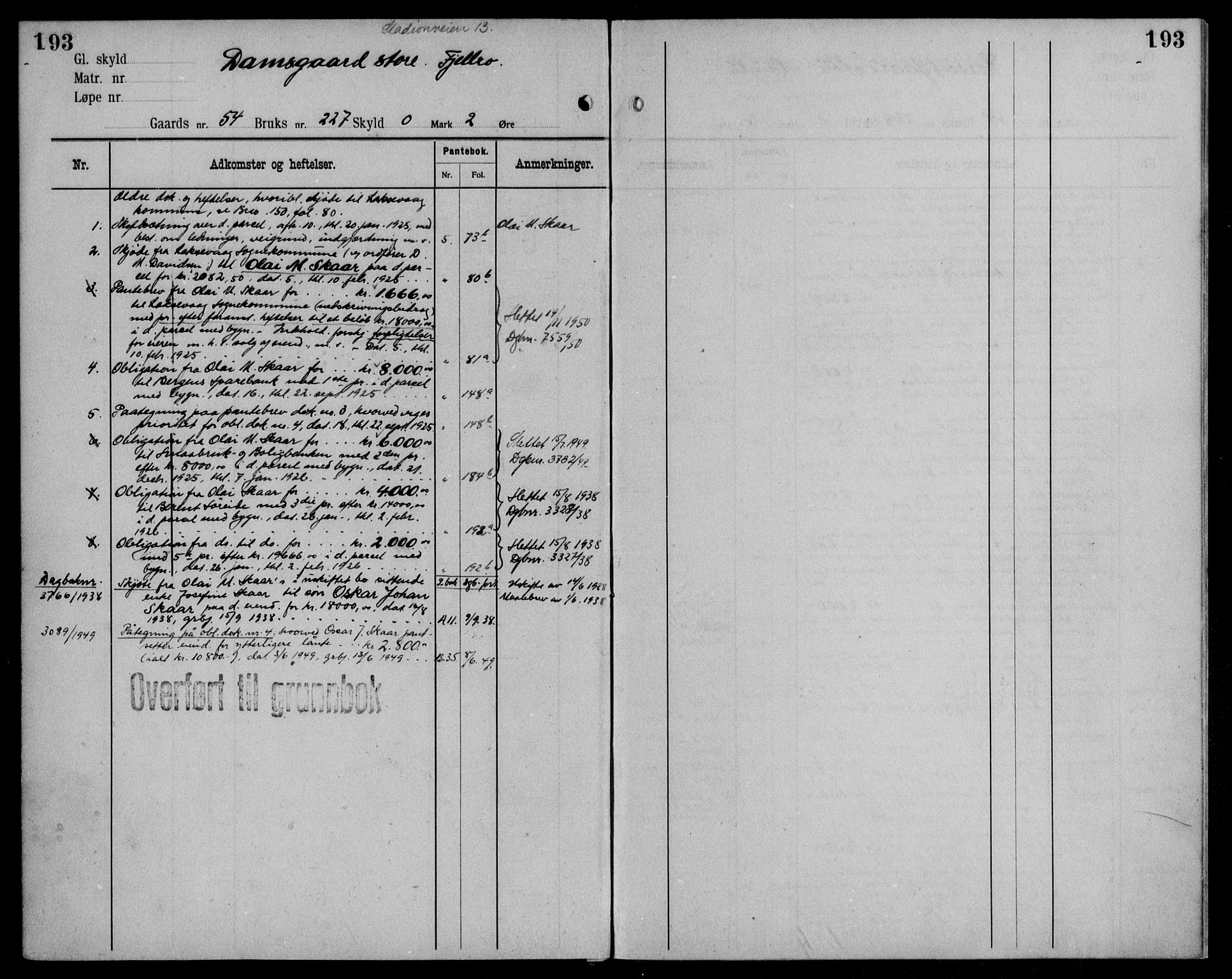 Midhordland sorenskriveri, AV/SAB-A-3001/1/G/Ga/Gab/L0115: Panteregister nr. II.A.b.115, s. 193