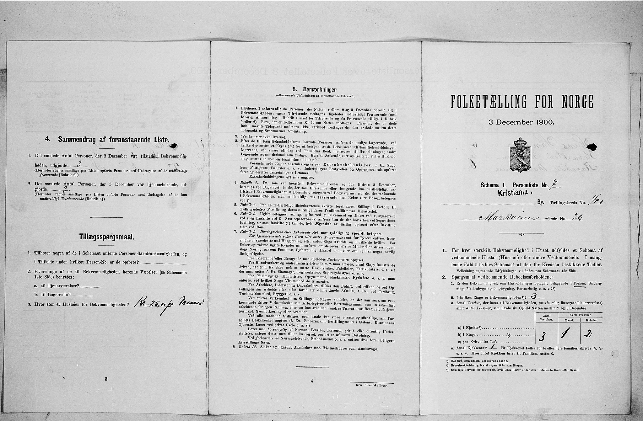 SAO, Folketelling 1900 for 0301 Kristiania kjøpstad, 1900, s. 57938