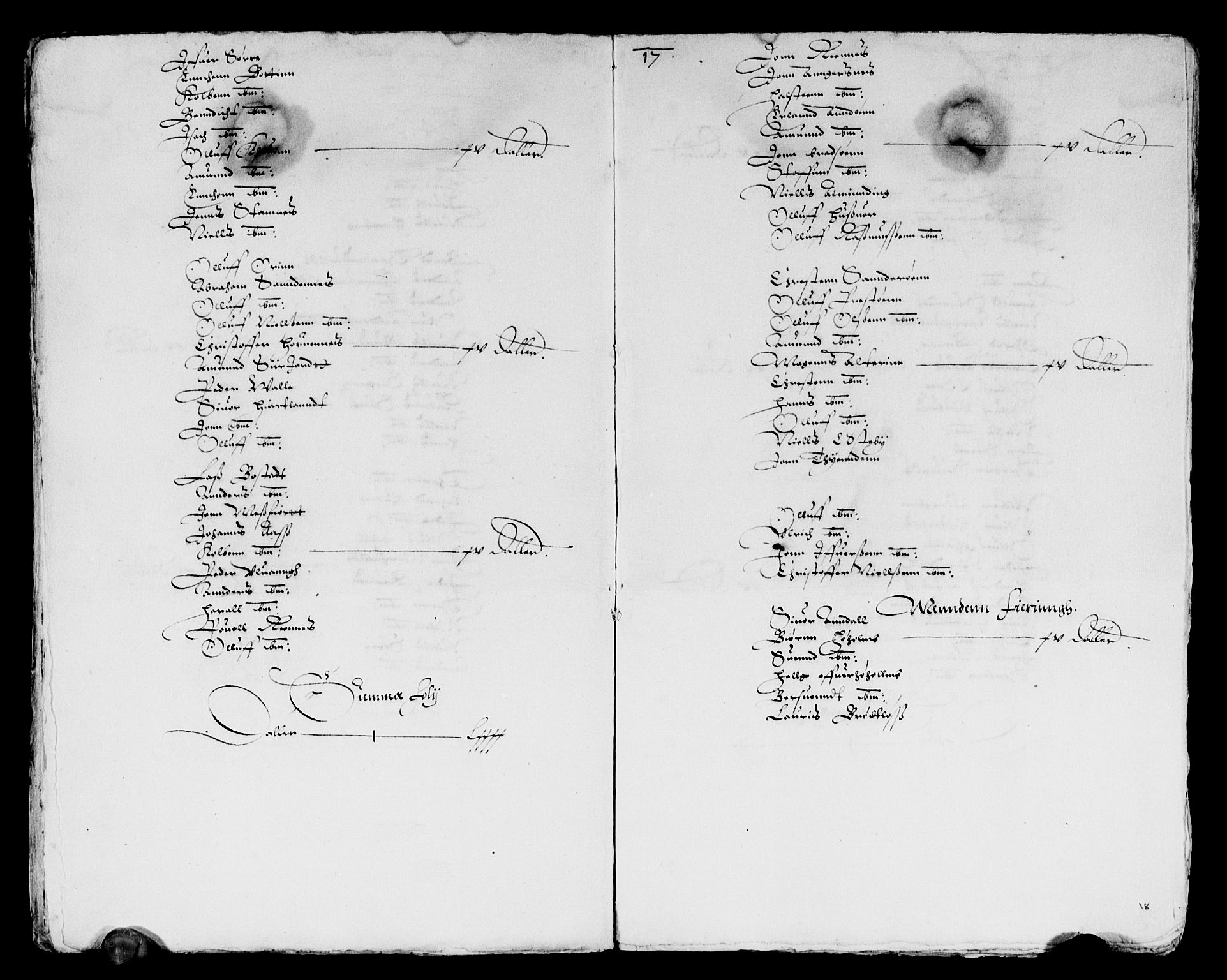 Rentekammeret inntil 1814, Reviderte regnskaper, Lensregnskaper, AV/RA-EA-5023/R/Rb/Rbz/L0009: Nordlandenes len, 1617-1618