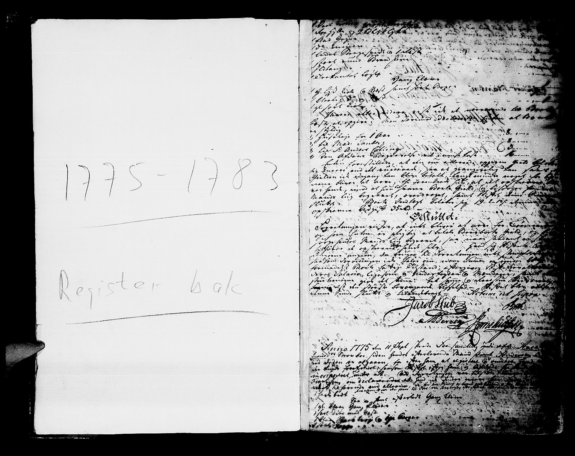 Oslo skifterett, SAO/A-10383/H/Hc/Hca/L0001: Skifteforhandlingsprotokoll, 1775-1783, s. 3a