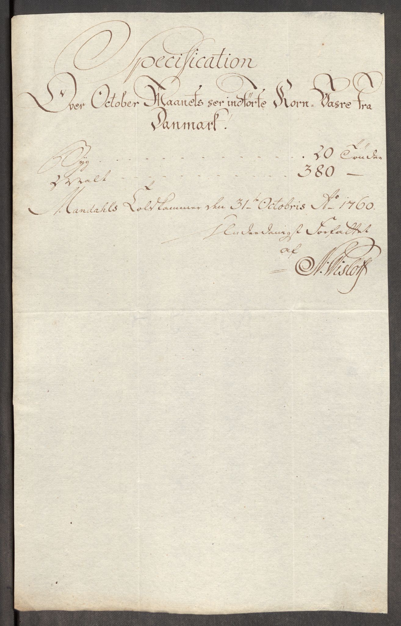 Rentekammeret inntil 1814, Realistisk ordnet avdeling, AV/RA-EA-4070/Oe/L0006: [Ø1]: Priskuranter, 1758-1760, s. 875