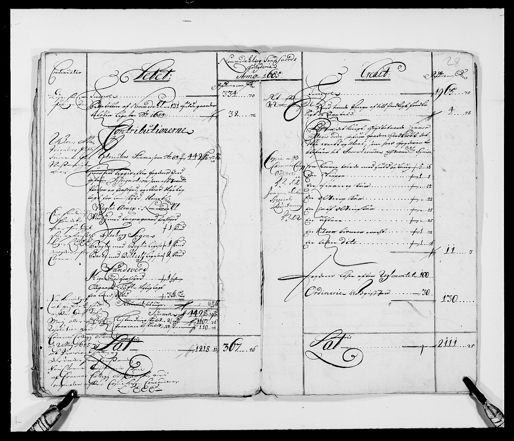 Rentekammeret inntil 1814, Reviderte regnskaper, Fogderegnskap, AV/RA-EA-4092/R24/L1569: Fogderegnskap Numedal og Sandsvær, 1679-1686, s. 73