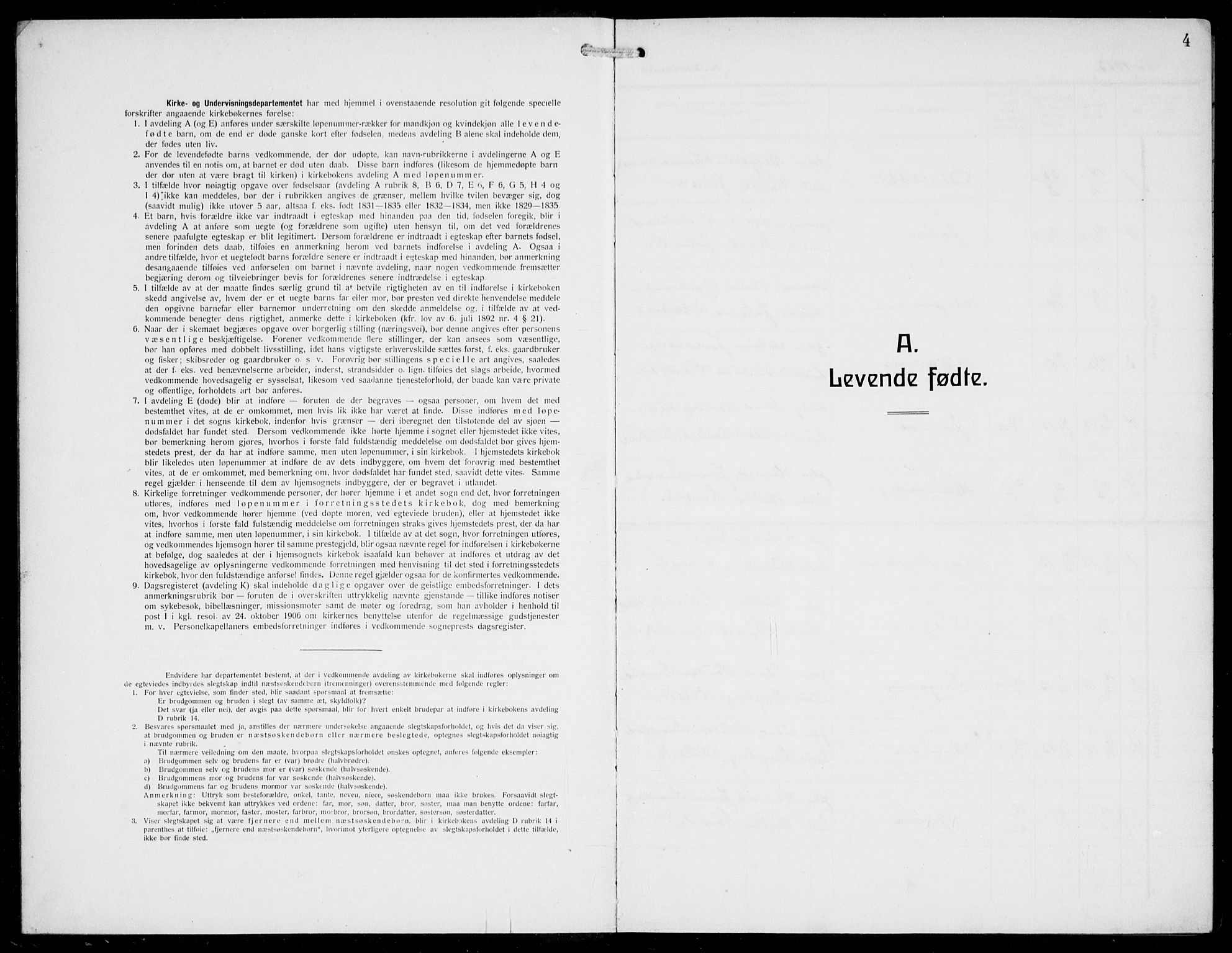 Innvik sokneprestembete, SAB/A-80501: Klokkerbok nr. A 4, 1913-1936, s. 4