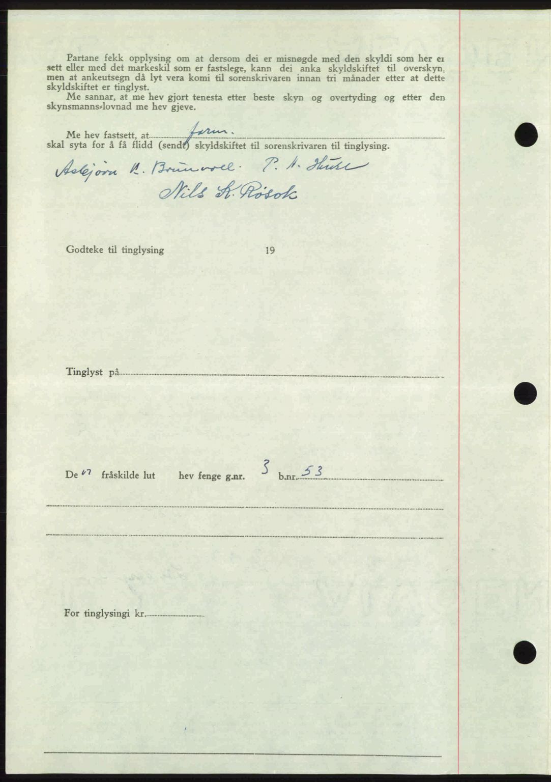 Romsdal sorenskriveri, AV/SAT-A-4149/1/2/2C: Pantebok nr. A28, 1948-1949, Dagboknr: 451/1949