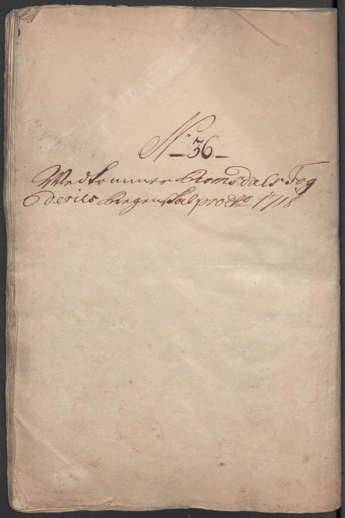 Rentekammeret inntil 1814, Reviderte regnskaper, Fogderegnskap, RA/EA-4092/R55/L3665: Fogderegnskap Romsdal, 1718, s. 233