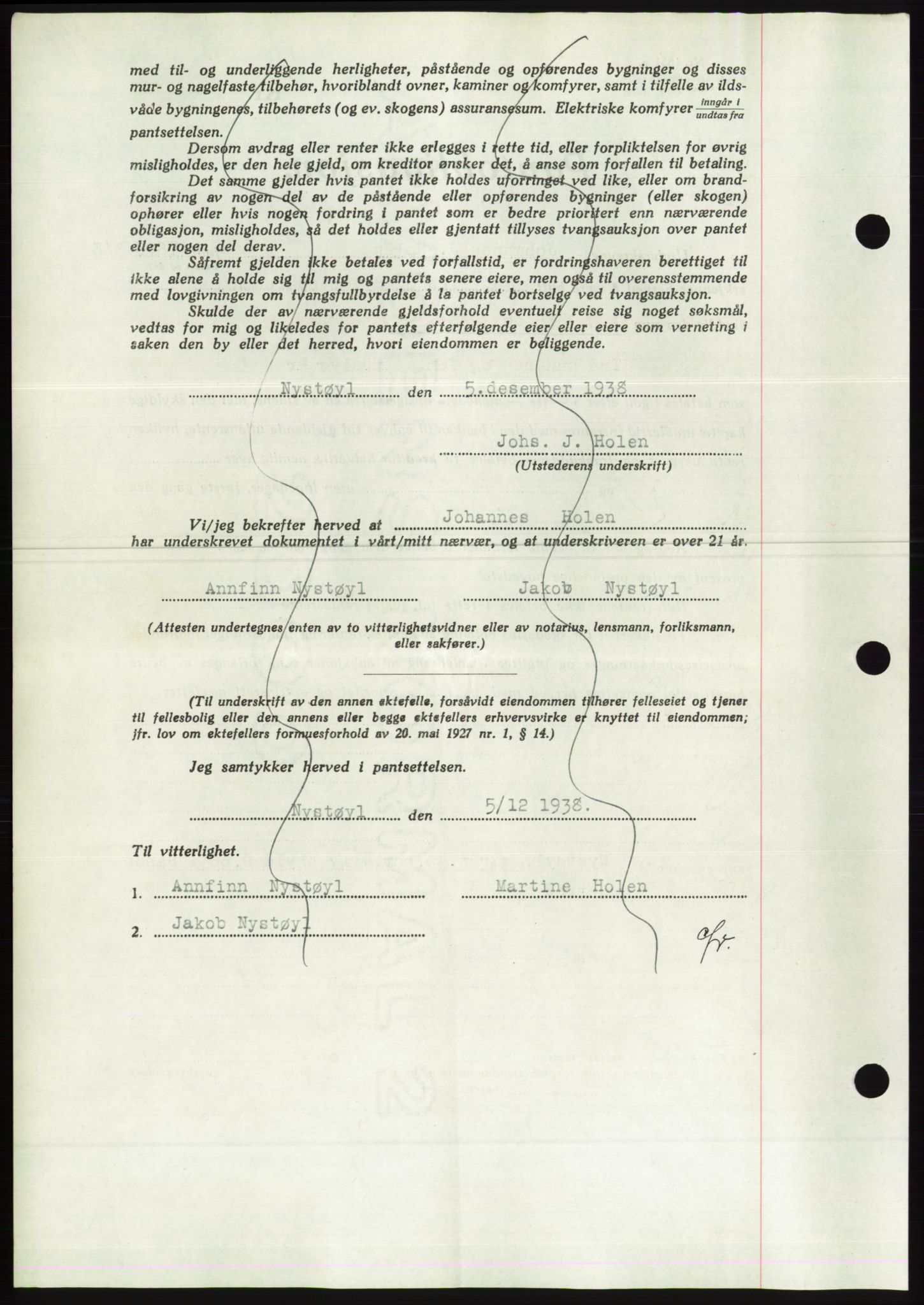 Søre Sunnmøre sorenskriveri, AV/SAT-A-4122/1/2/2C/L0066: Pantebok nr. 60, 1938-1938, Dagboknr: 1733/1938