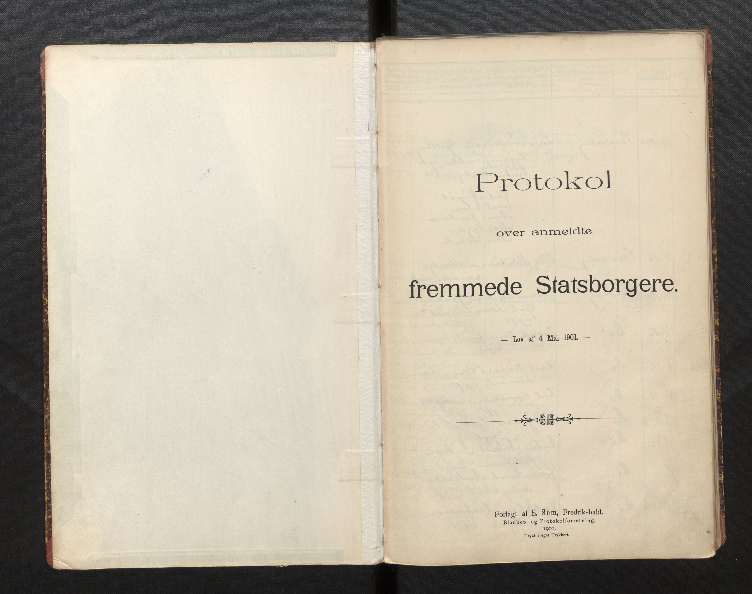 Lensmannen i Odda, SAB/A-34001/0020/L0002: Framandprotokoll, 1916-1935