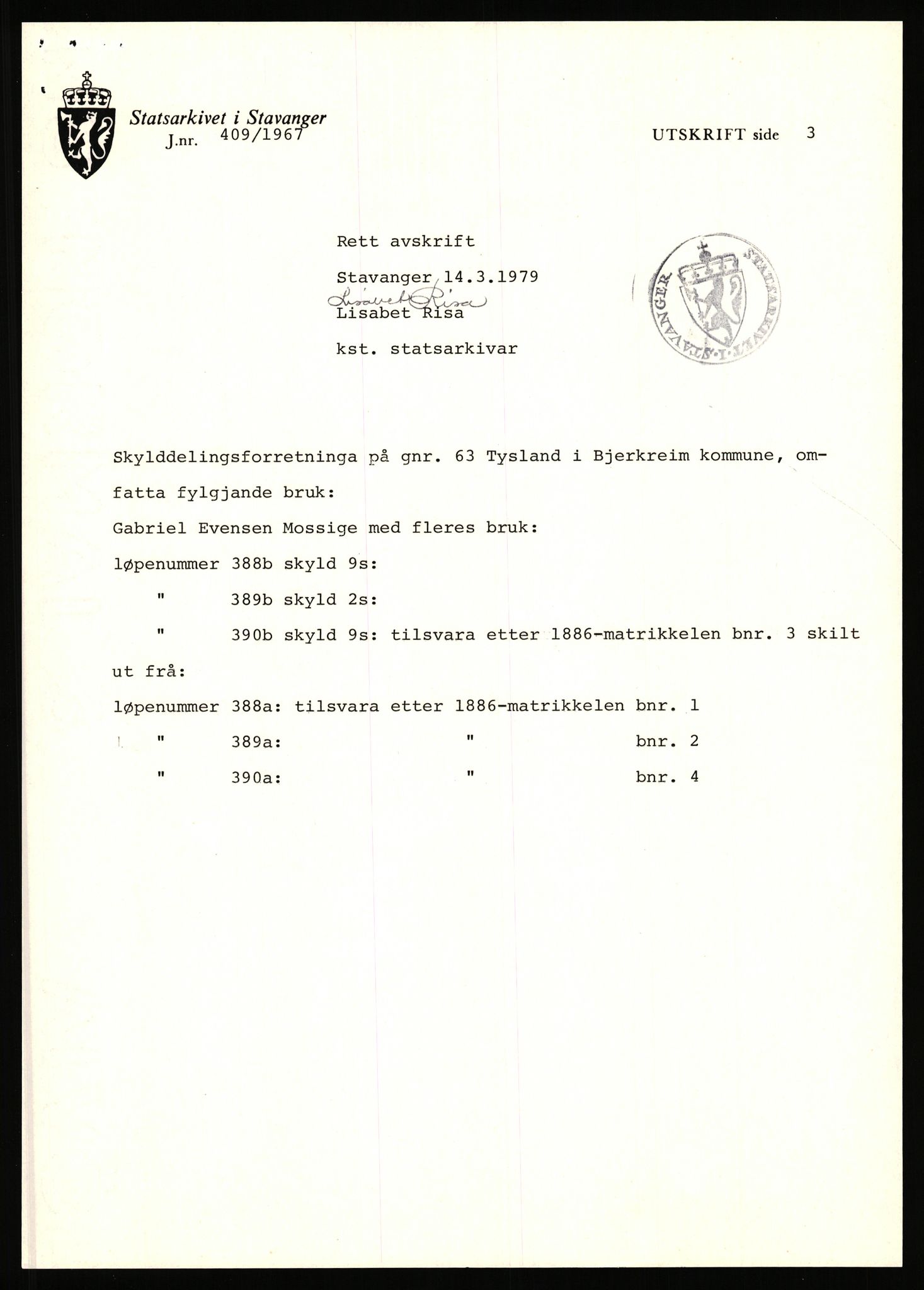 Statsarkivet i Stavanger, AV/SAST-A-101971/03/Y/Yj/L0089: Avskrifter sortert etter gårdsnavn: Tuneim - Tørsdal ved Uglehaugen, 1750-1930, s. 528