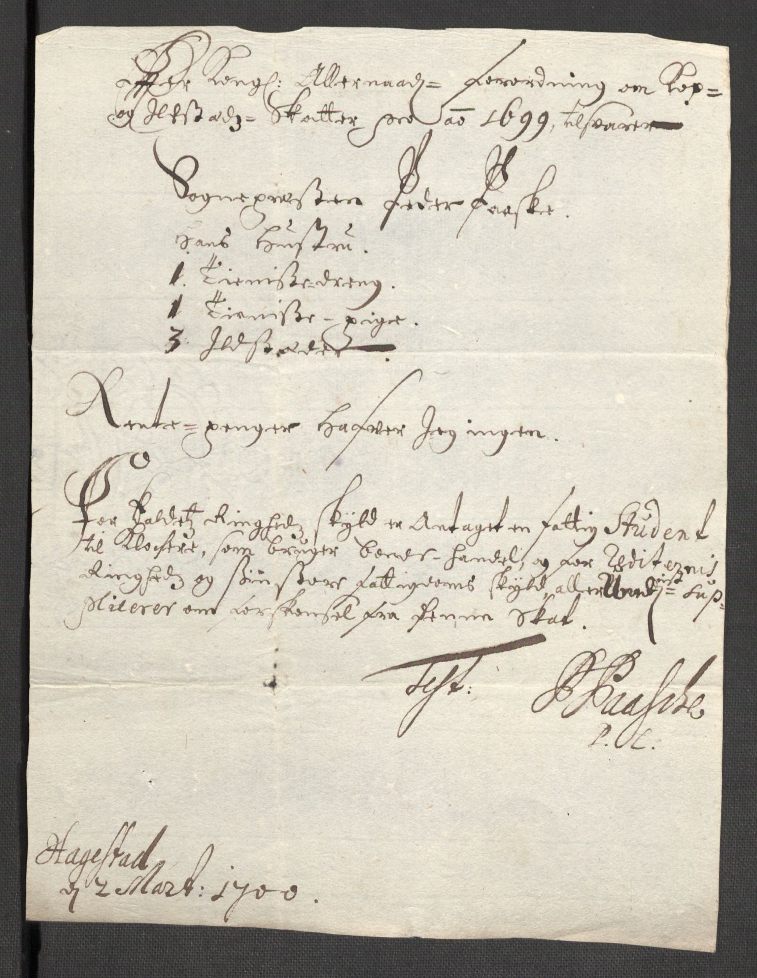 Rentekammeret inntil 1814, Reviderte regnskaper, Fogderegnskap, AV/RA-EA-4092/R48/L2978: Fogderegnskap Sunnhordland og Hardanger, 1699, s. 360