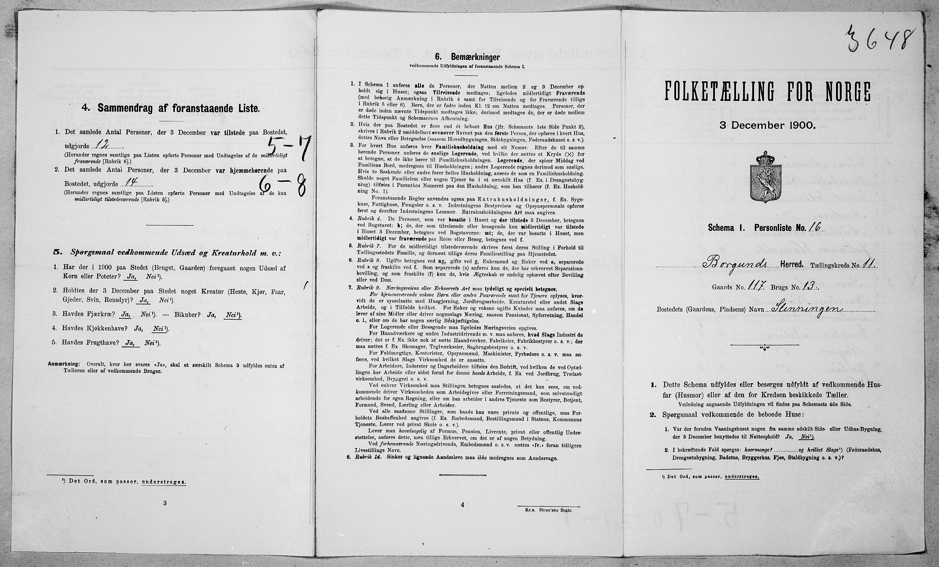 SAT, Folketelling 1900 for 1531 Borgund herred, 1900, s. 1198