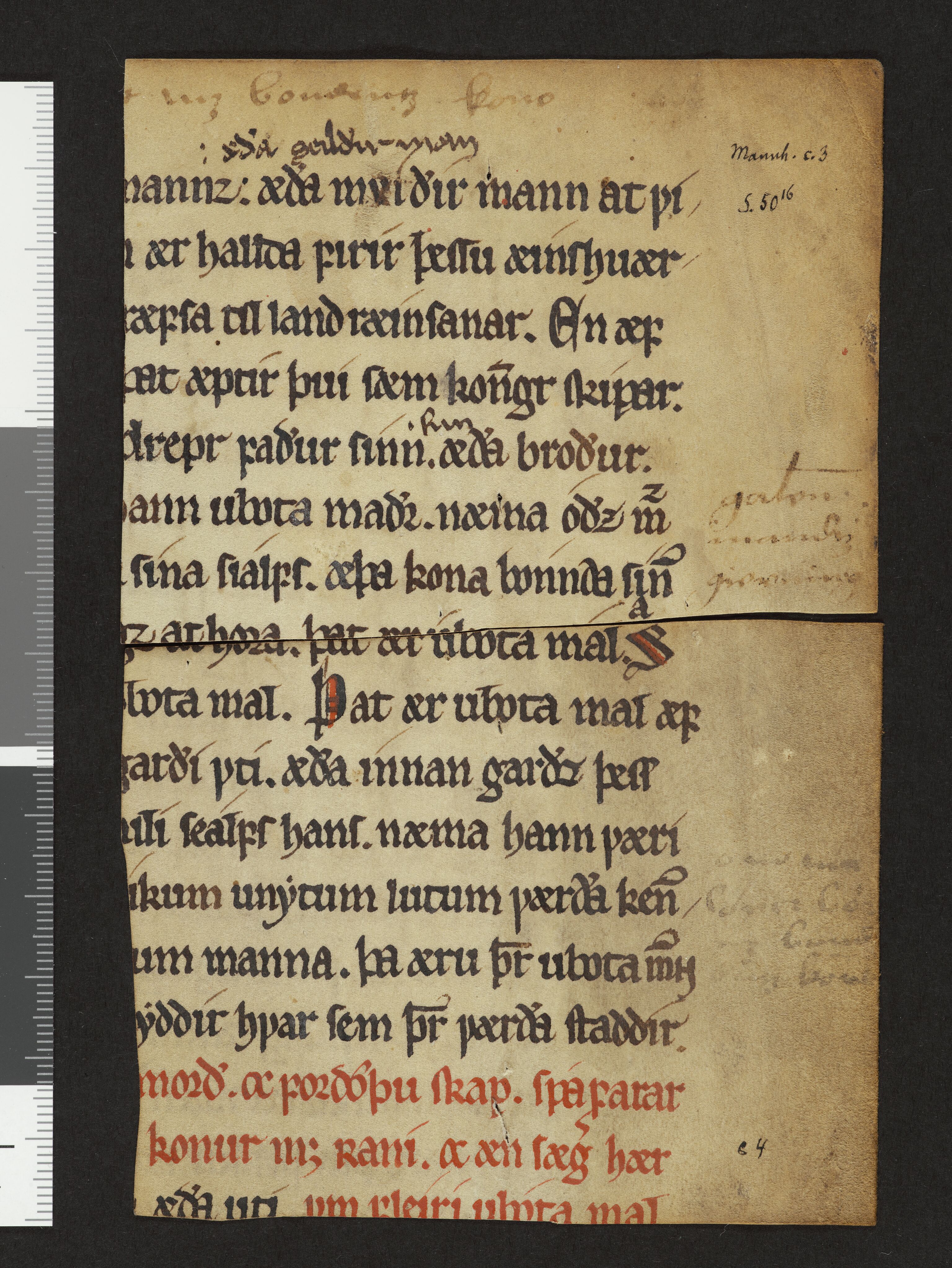Riksarkivets diplomsamling, AV/RA-EA-5965/F26/L0002: Norrøne membranfragmenter bestand 2-9 (10), 1100-1536, s. 87