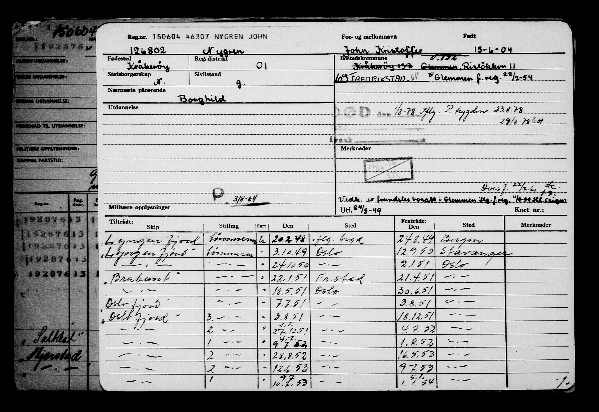 Direktoratet for sjømenn, AV/RA-S-3545/G/Gb/L0054: Hovedkort, 1904, s. 147