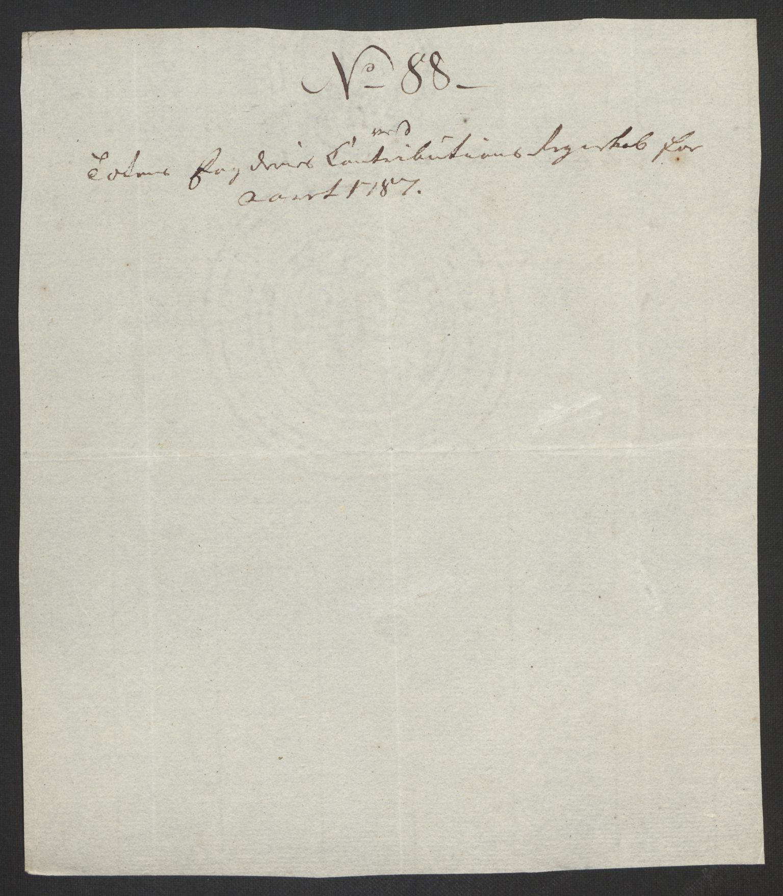 Rentekammeret inntil 1814, Reviderte regnskaper, Fogderegnskap, RA/EA-4092/R19/L1374: Fogderegnskap Toten, Hadeland og Vardal, 1787, s. 269