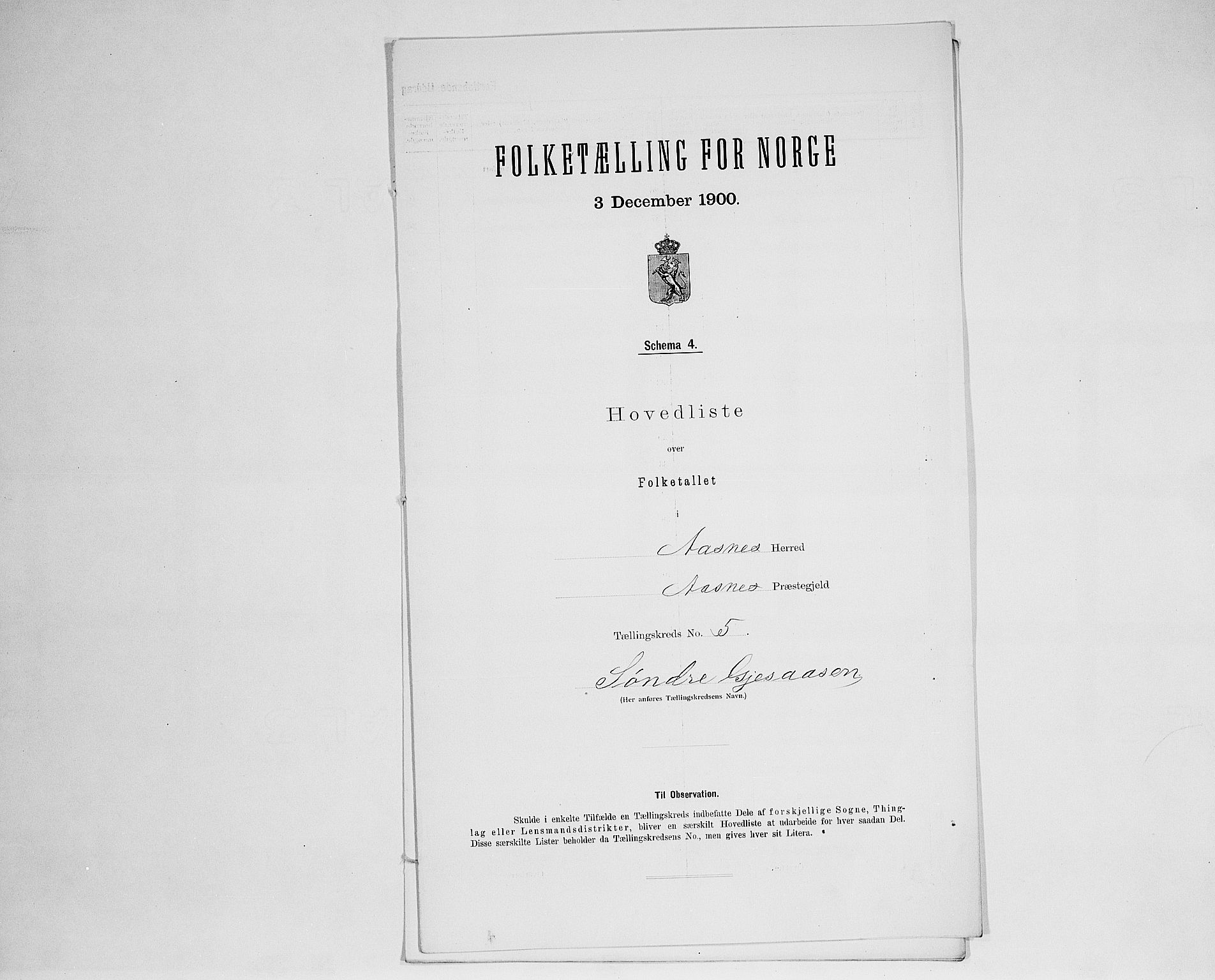 SAH, Folketelling 1900 for 0425 Åsnes herred, 1900, s. 32