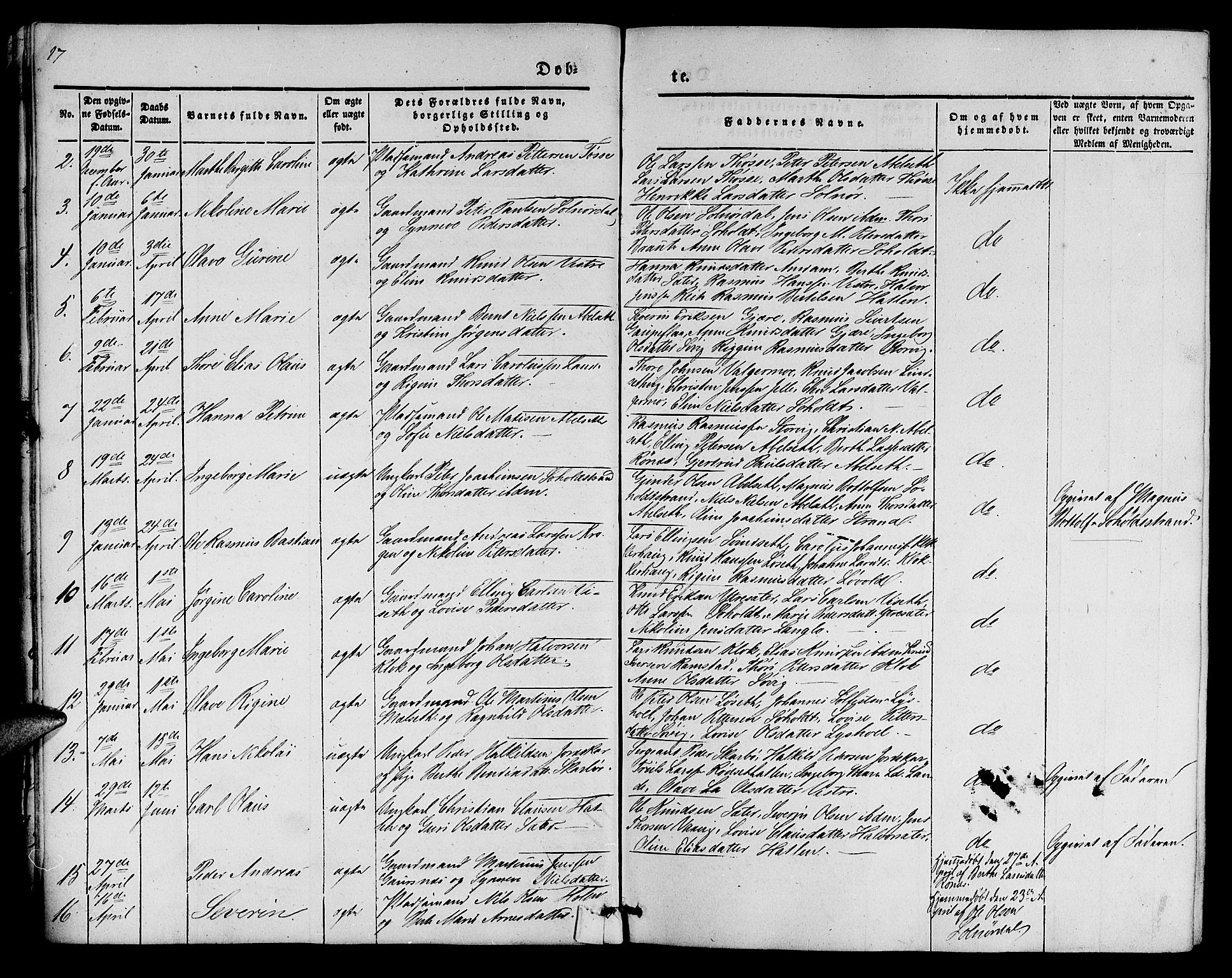 Ministerialprotokoller, klokkerbøker og fødselsregistre - Møre og Romsdal, AV/SAT-A-1454/522/L0324: Klokkerbok nr. 522C03, 1854-1871, s. 17