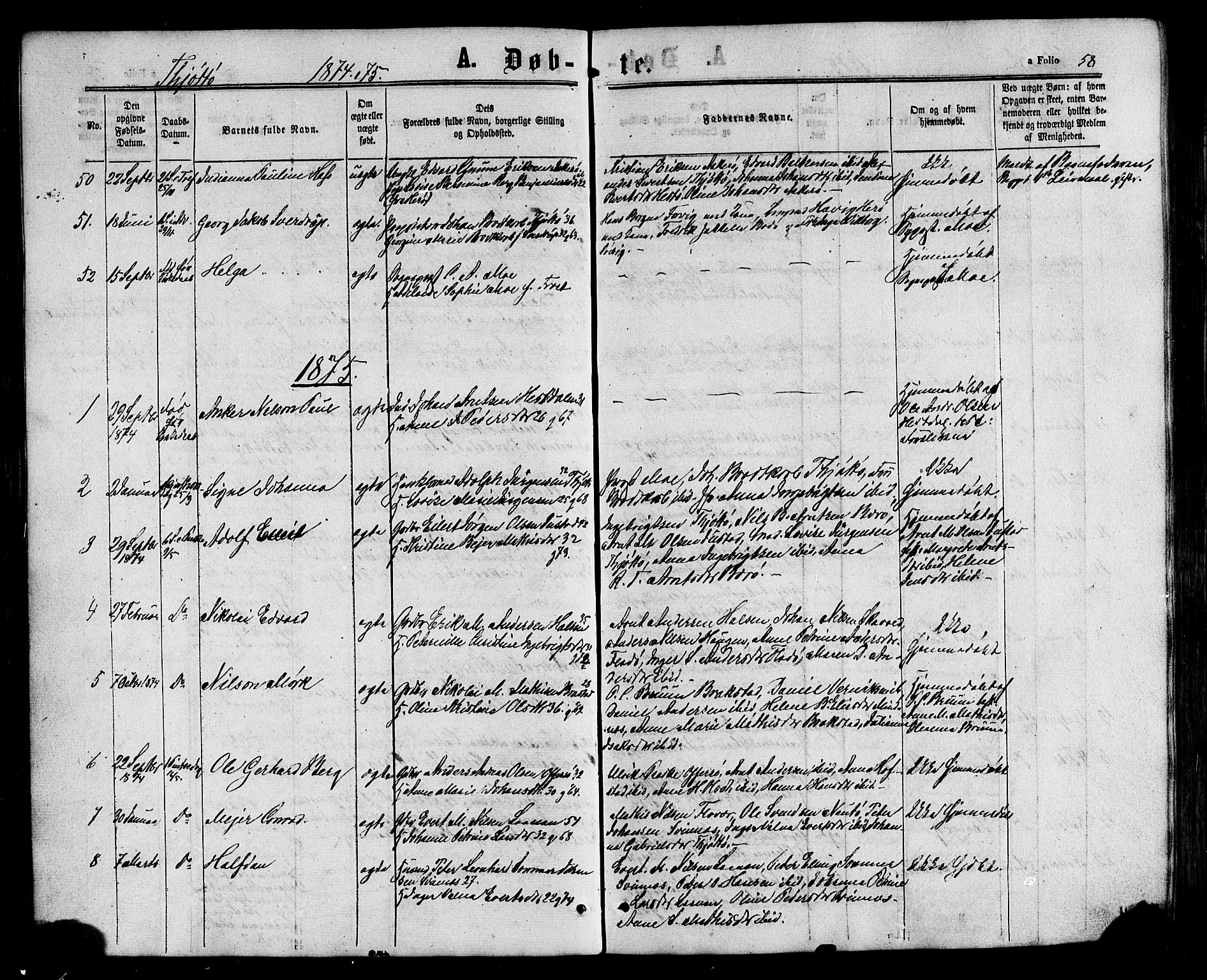 Ministerialprotokoller, klokkerbøker og fødselsregistre - Nordland, AV/SAT-A-1459/817/L0262: Ministerialbok nr. 817A03/ 1, 1862-1877, s. 58