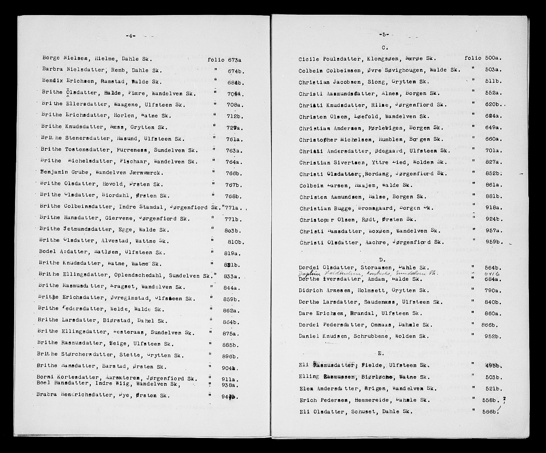 Sunnmøre sorenskriveri, AV/SAT-A-0005/3/3A/L0018: Skifteprotokoll 13B, 1753-1757, s. 4-5