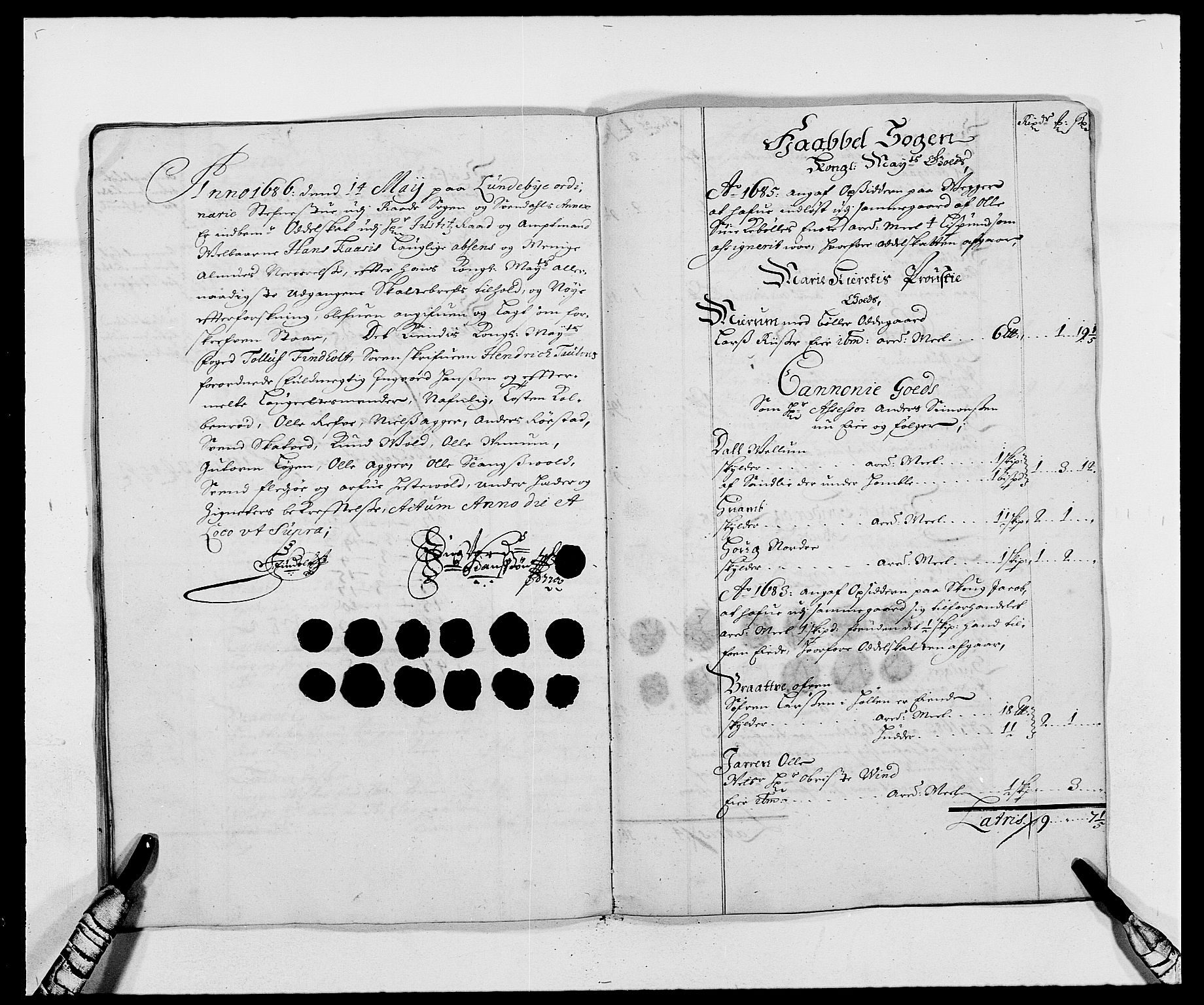 Rentekammeret inntil 1814, Reviderte regnskaper, Fogderegnskap, AV/RA-EA-4092/R02/L0105: Fogderegnskap Moss og Verne kloster, 1685-1687, s. 231