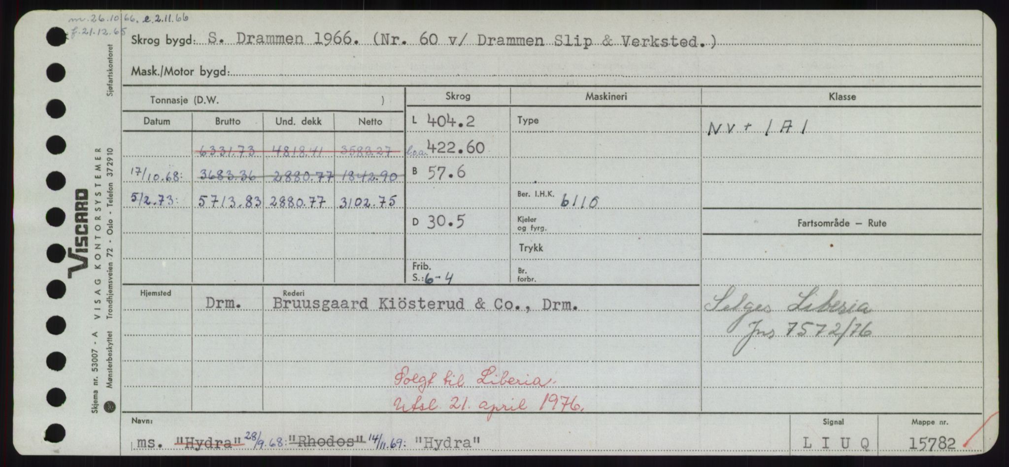 Sjøfartsdirektoratet med forløpere, Skipsmålingen, AV/RA-S-1627/H/Hd/L0017: Fartøy, Holi-Hå, s. 205
