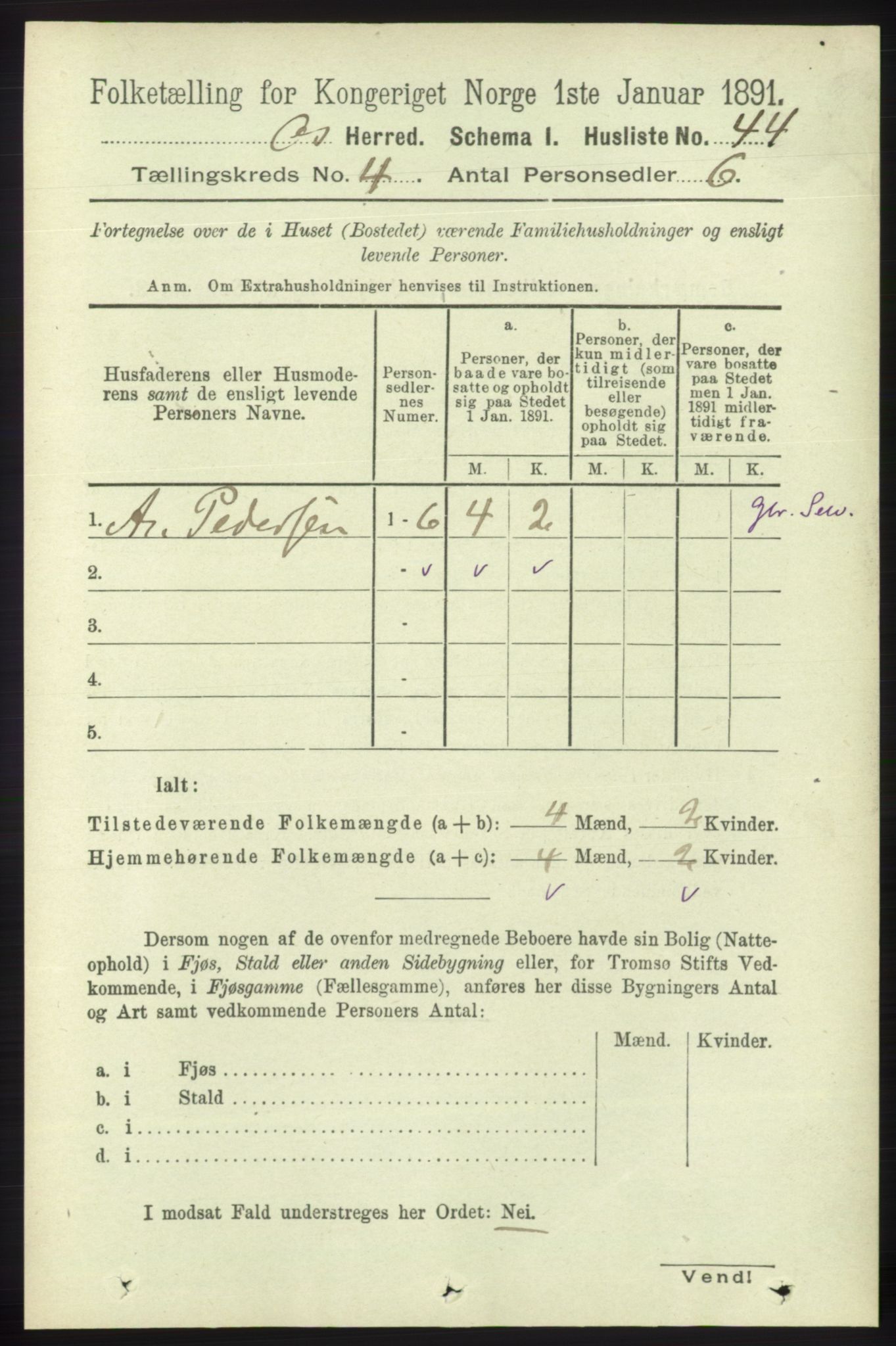 RA, Folketelling 1891 for 1243 Os herred, 1891, s. 1056