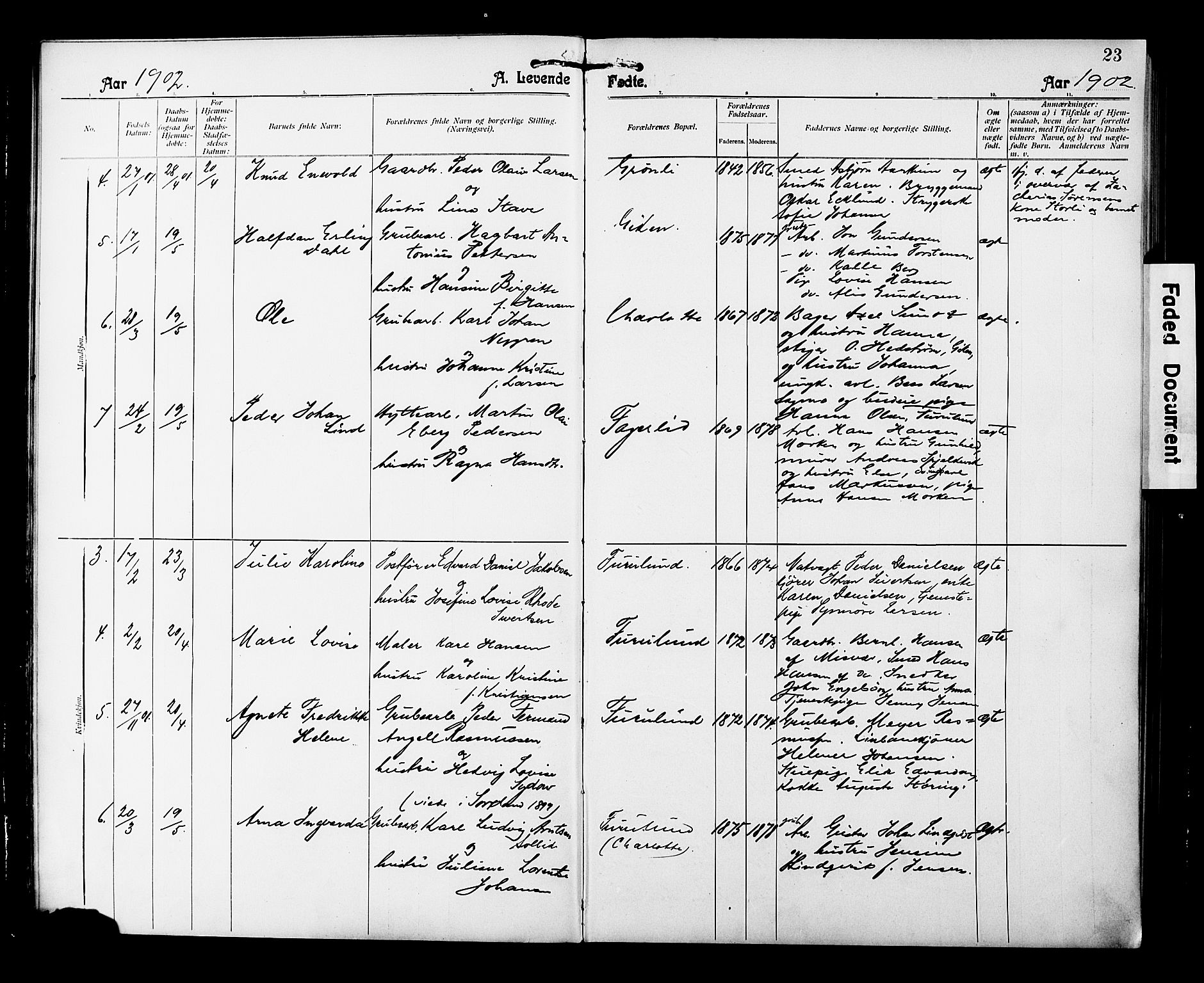 Ministerialprotokoller, klokkerbøker og fødselsregistre - Nordland, AV/SAT-A-1459/850/L0709: Ministerialbok nr. 850A01, 1899-1909, s. 23