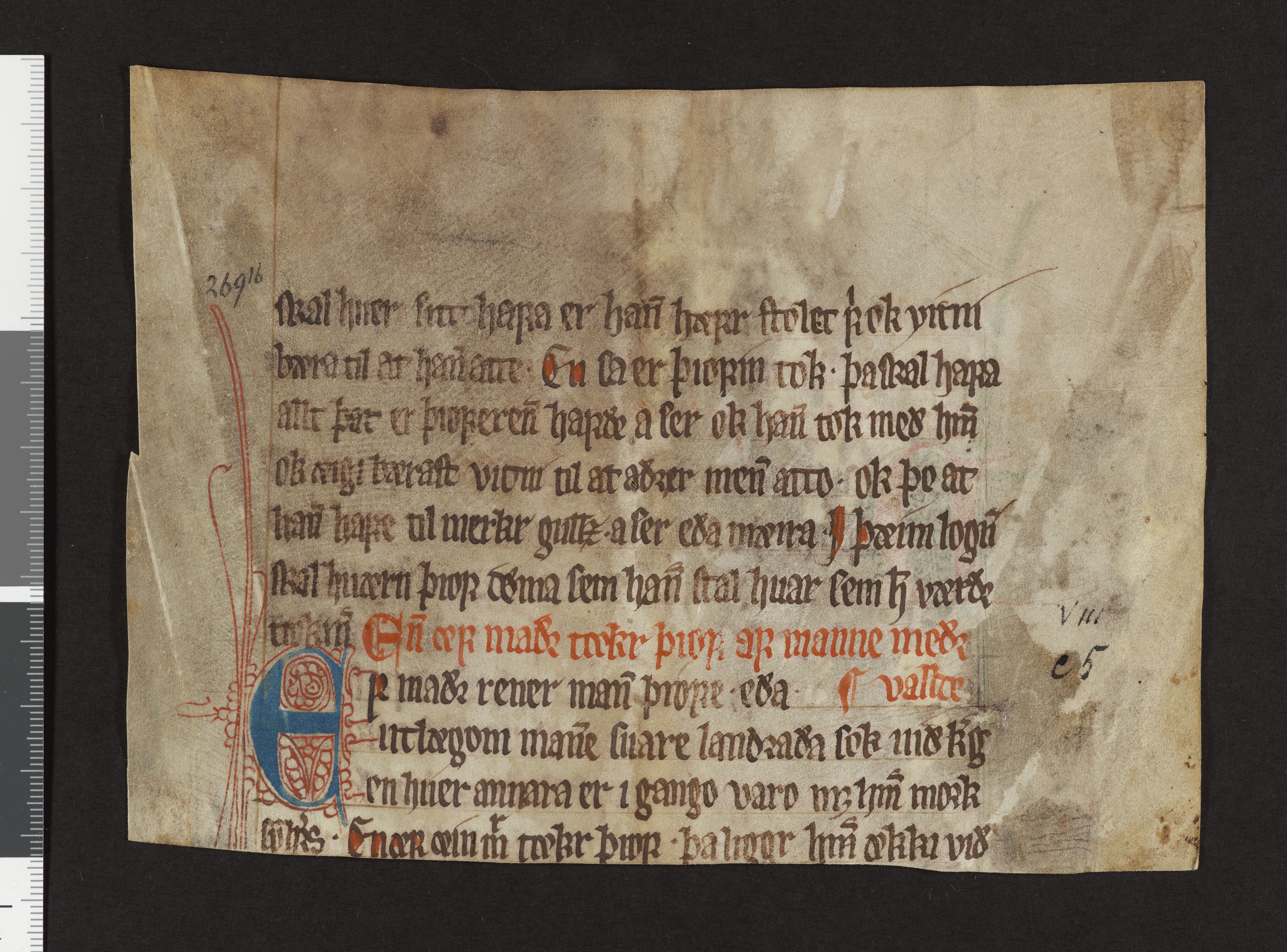 Riksarkivets diplomsamling, AV/RA-EA-5965/F26/L0002: Norrøne membranfragmenter bestand 2-9 (10), 1100-1536, s. 166