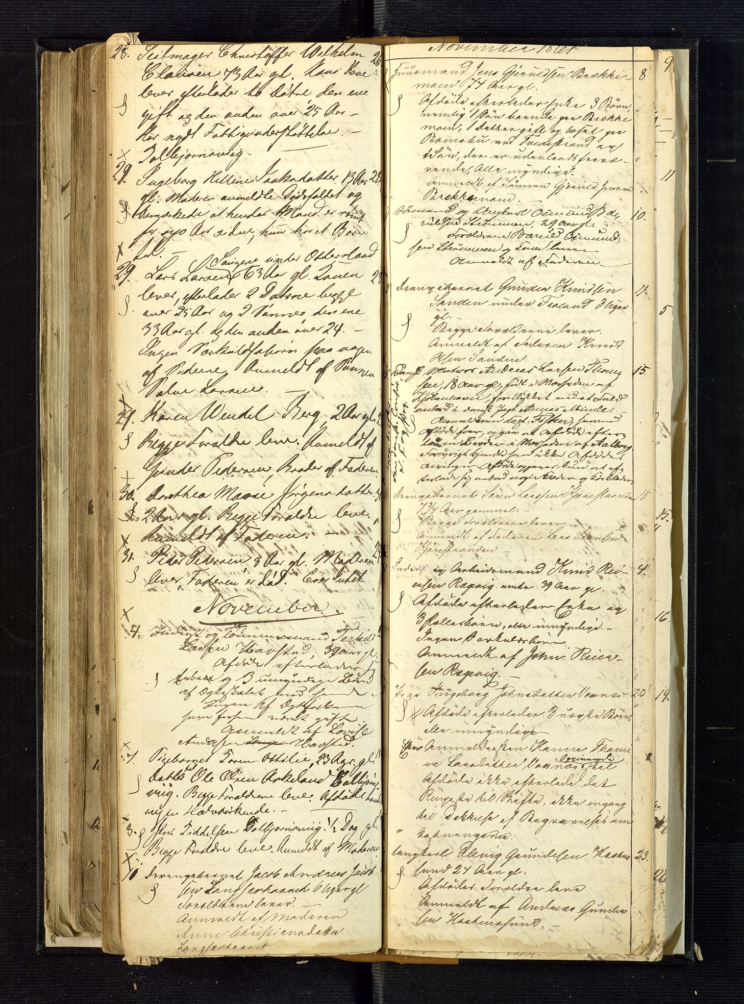 Nedenes sorenskriveri, AV/SAK-1221-0006/H/Ha/L0001: Dødsfallsfortegnelse nr 1, 1840-1863