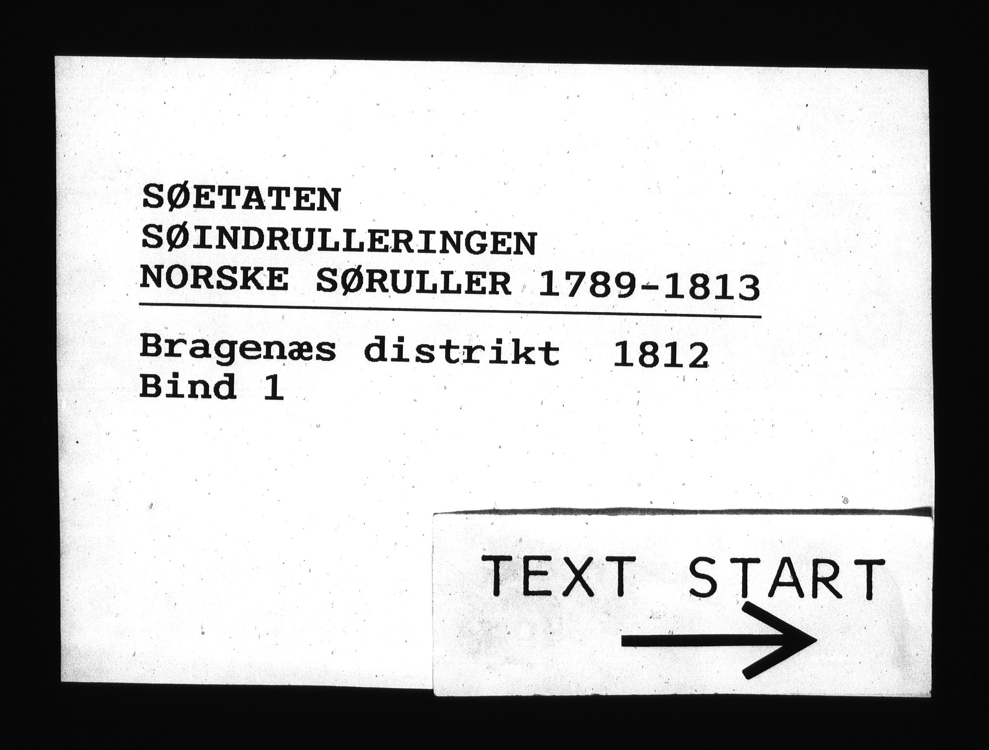 Sjøetaten, RA/EA-3110/F/L0164: Bragernes distrikt, bind 1, 1812