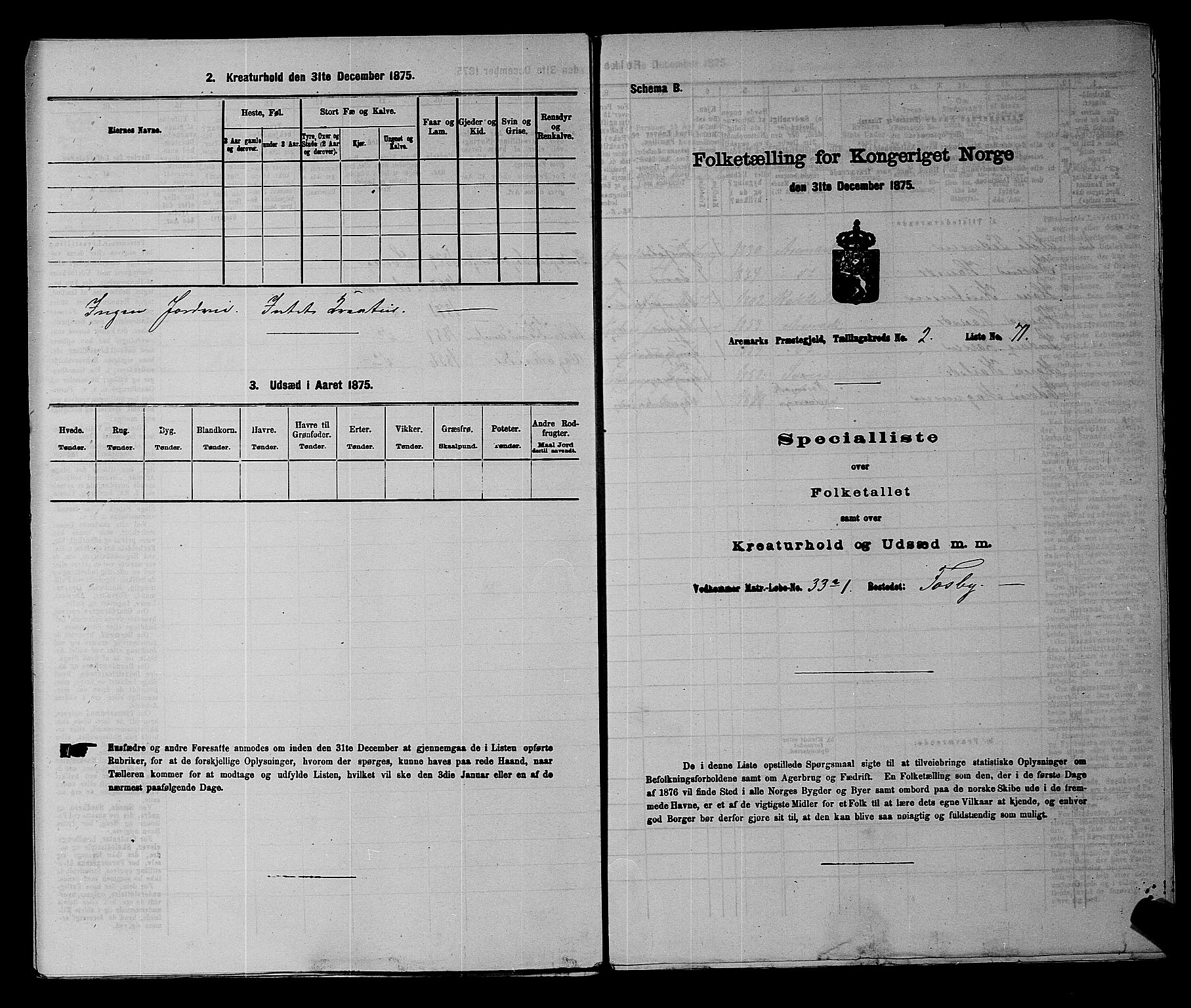 RA, Folketelling 1875 for 0118P Aremark prestegjeld, 1875, s. 373
