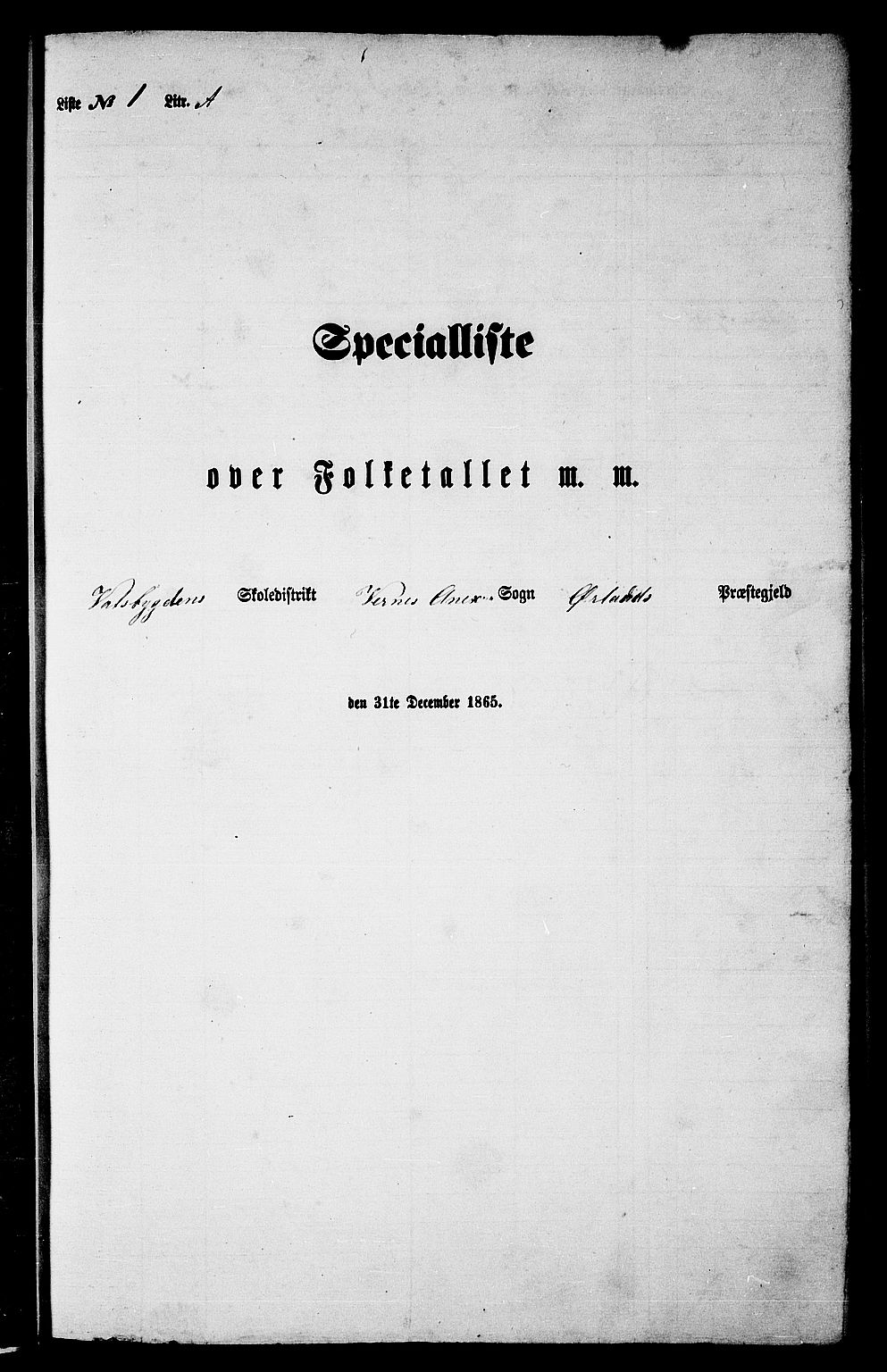 RA, Folketelling 1865 for 1621P Ørland prestegjeld, 1865, s. 10