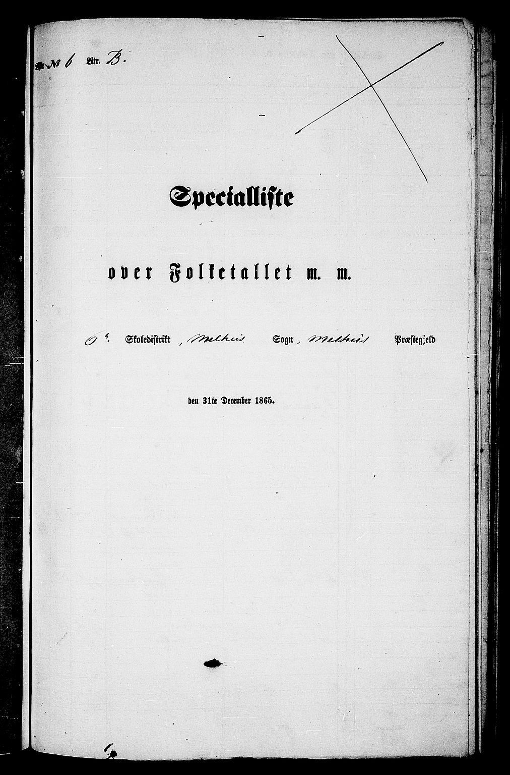 RA, Folketelling 1865 for 1653P Melhus prestegjeld, 1865, s. 122