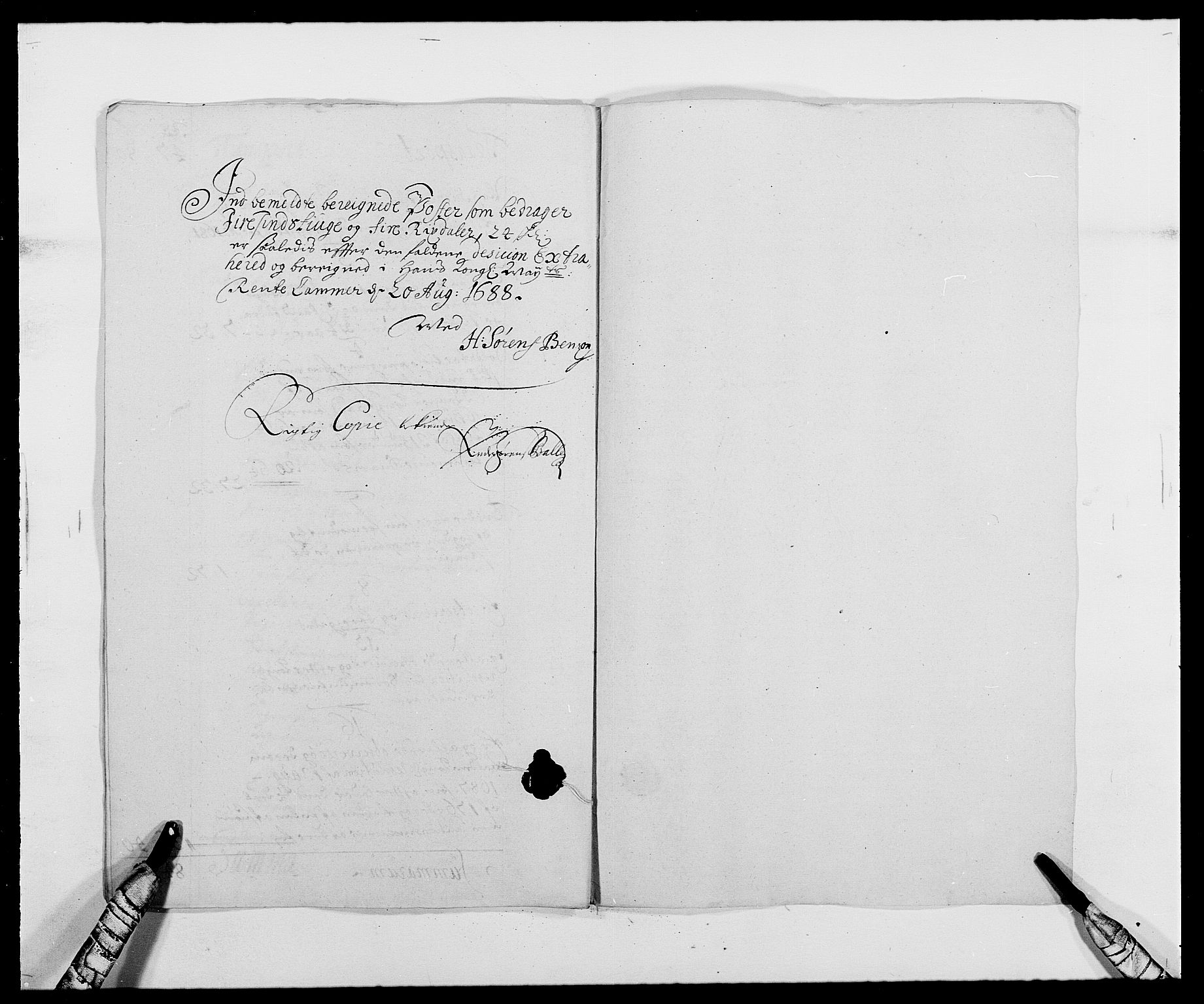 Rentekammeret inntil 1814, Reviderte regnskaper, Fogderegnskap, RA/EA-4092/R42/L2543: Mandal fogderi, 1688-1691, s. 101