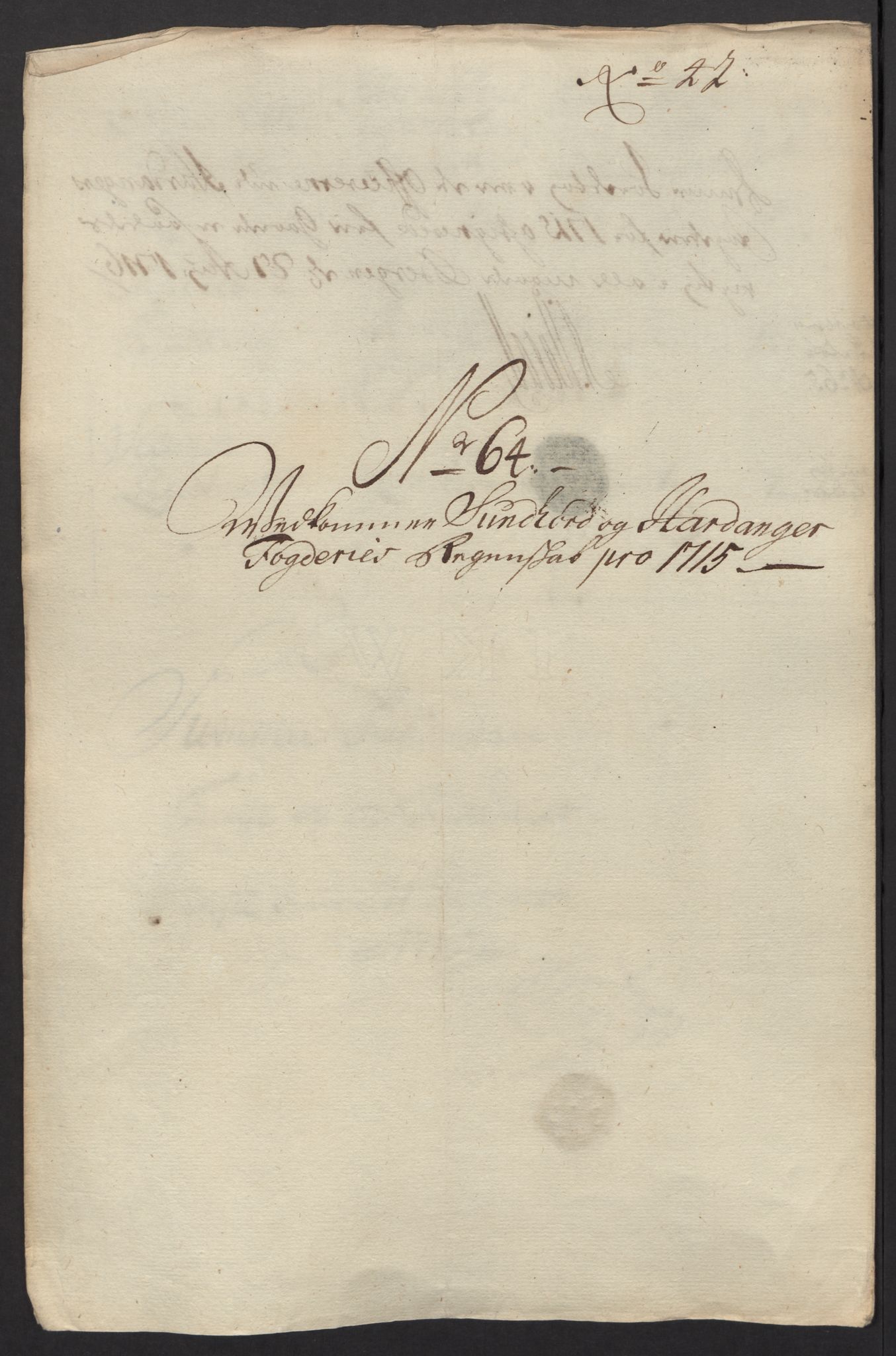 Rentekammeret inntil 1814, Reviderte regnskaper, Fogderegnskap, AV/RA-EA-4092/R48/L2991: Fogderegnskap Sunnhordland og Hardanger, 1715, s. 414