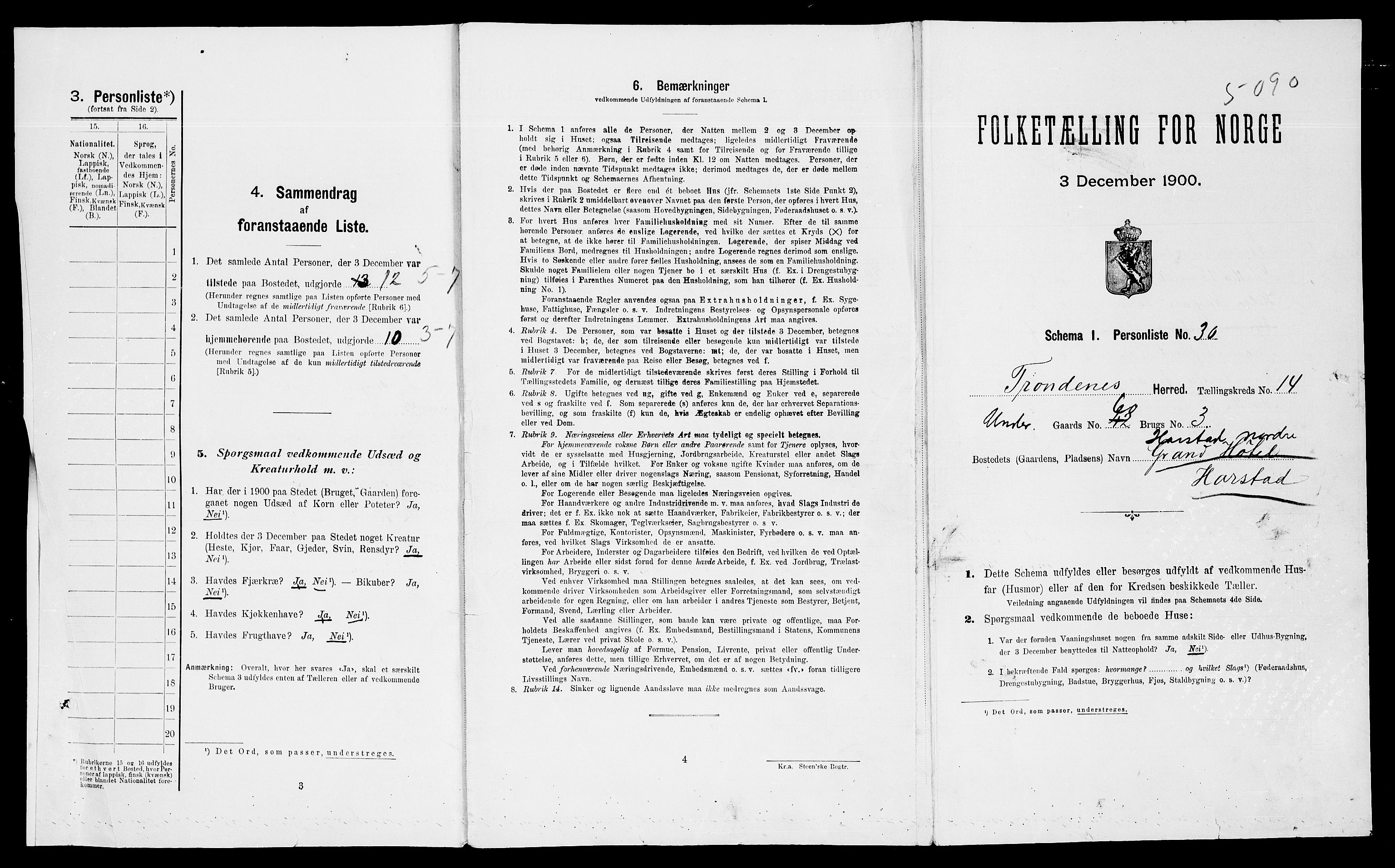 SATØ, Folketelling 1900 for 1914 Trondenes herred, 1900, s. 1721