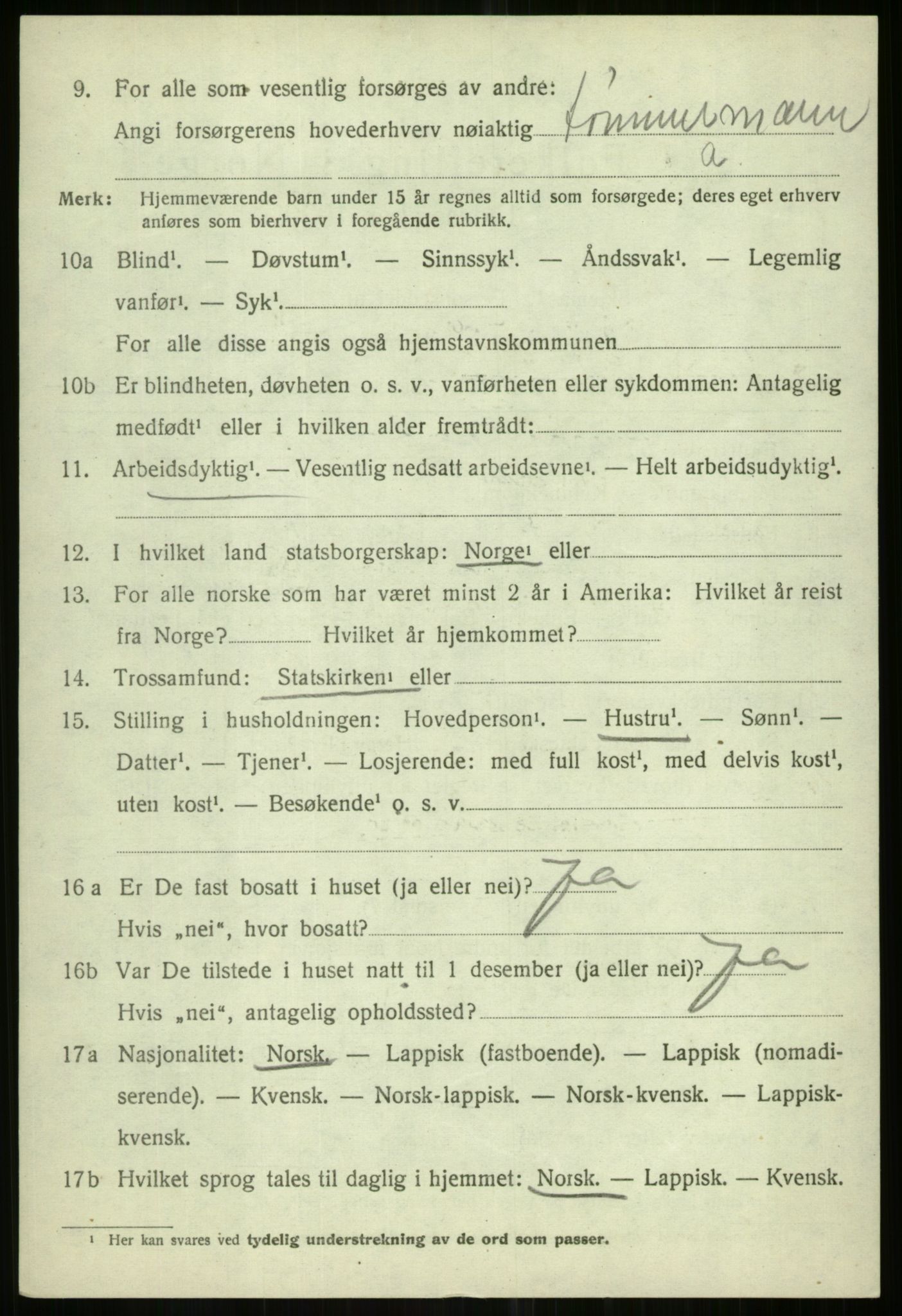 SATØ, Folketelling 1920 for 1934 Tromsøysund herred, 1920, s. 13869