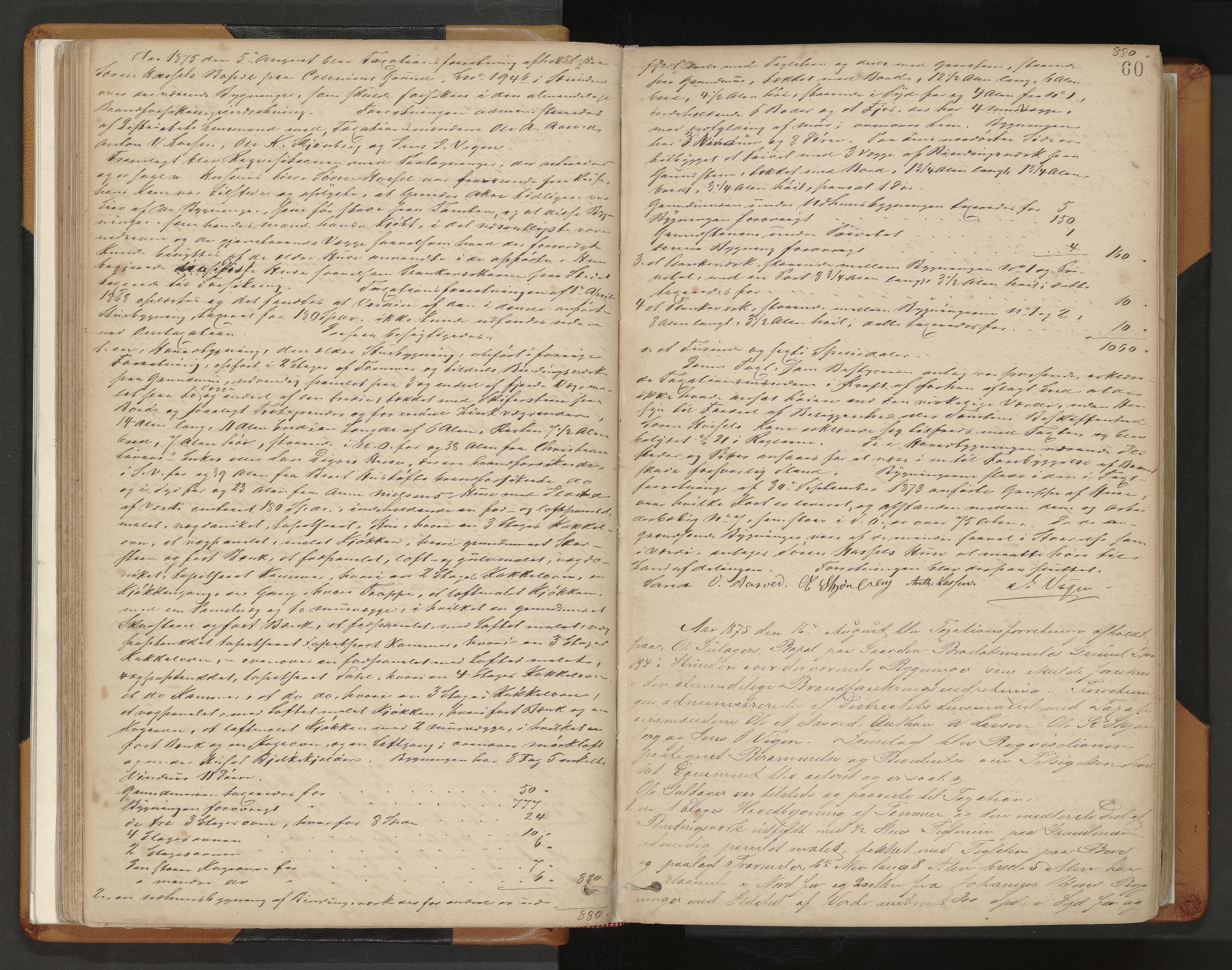 Norges Brannkasse Strinda, AV/SAT-A-5516/Fa/L0002: Branntakstprotokoll, 1874-1895, s. 60