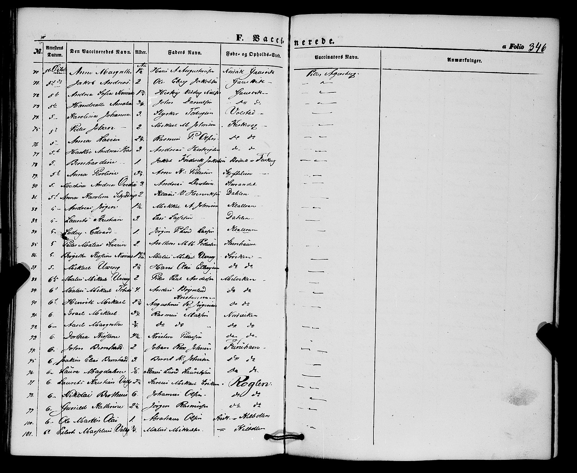 Trondenes sokneprestkontor, AV/SATØ-S-1319/H/Ha/L0011kirke: Ministerialbok nr. 11, 1853-1862, s. 346
