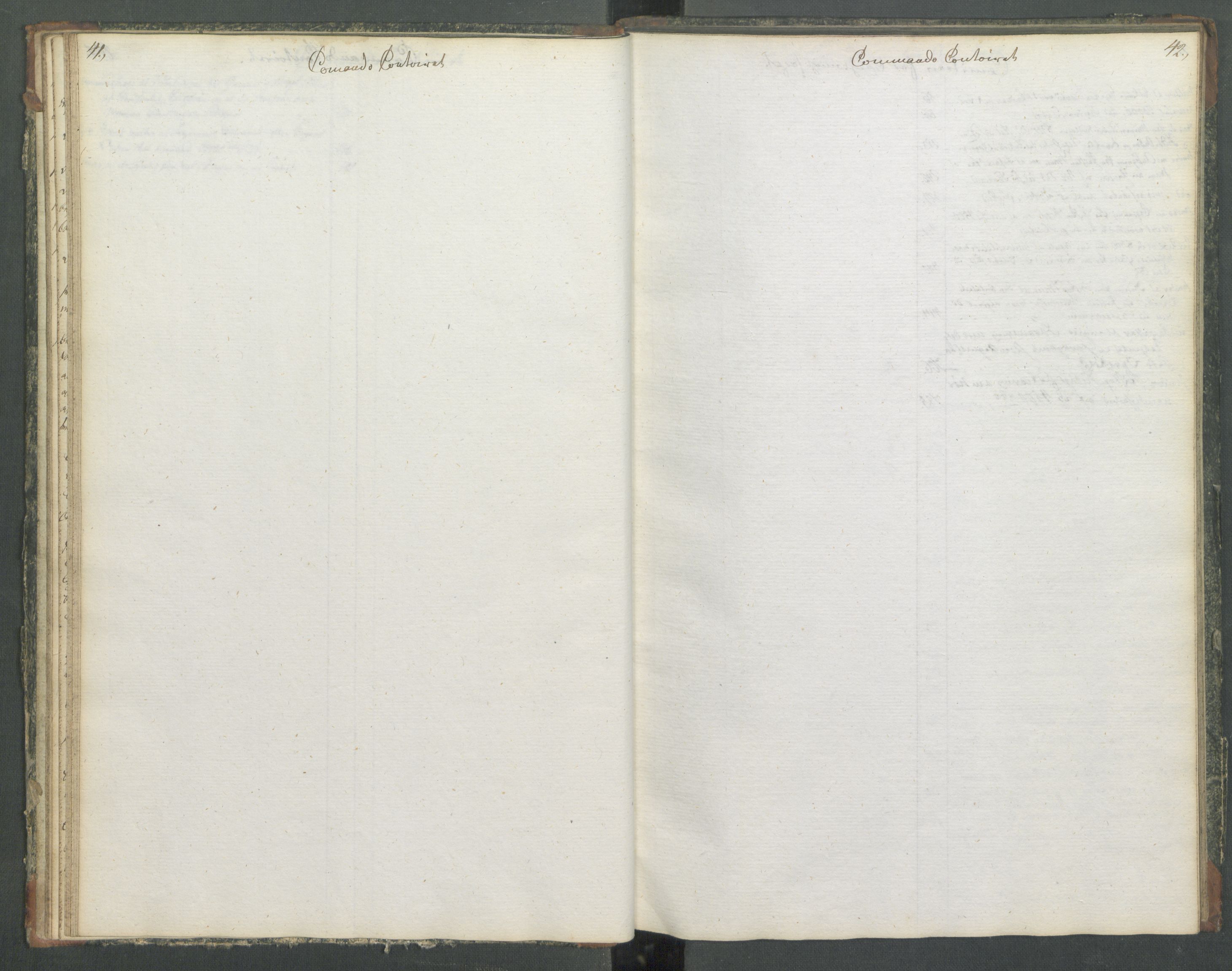 Departementene i 1814, RA/S-3899/Fa/L0014: Bokholderkontoret - Register til journalen, 1814-1815, s. 41-42