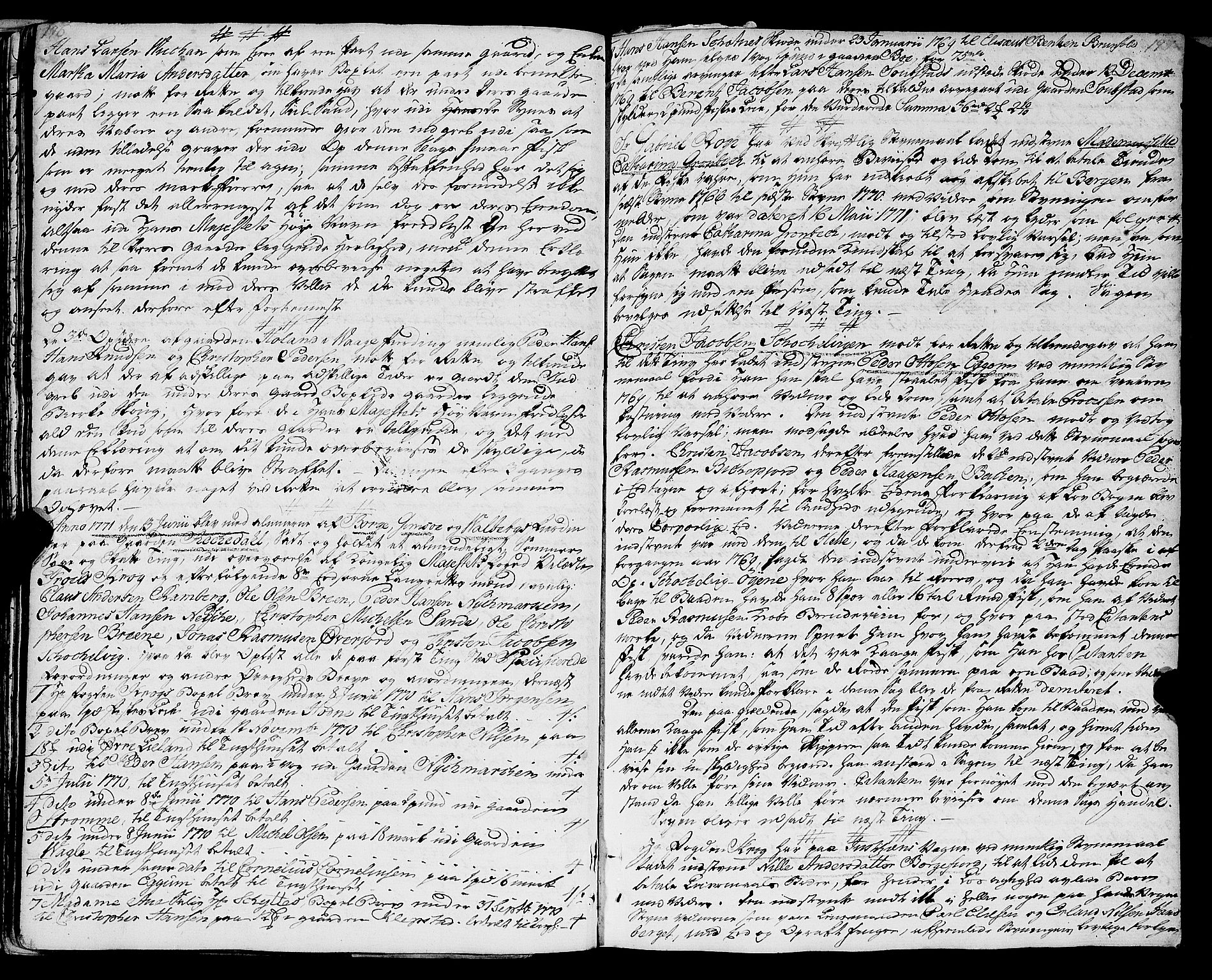 Vesterålen sorenskriveri, SAT/A-4180/1/1/1A/L0007: Tingbok, 1767-1777, s. 196-197