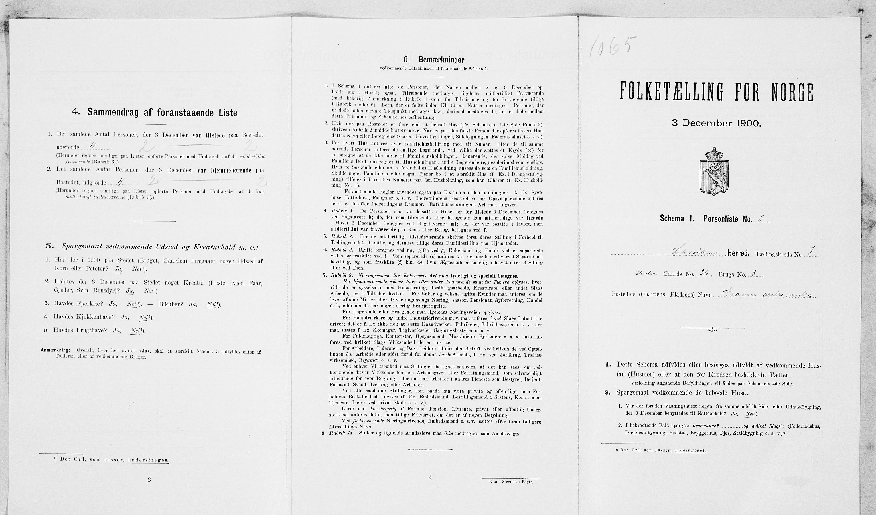 SAT, Folketelling 1900 for 1718 Leksvik herred, 1900, s. 356